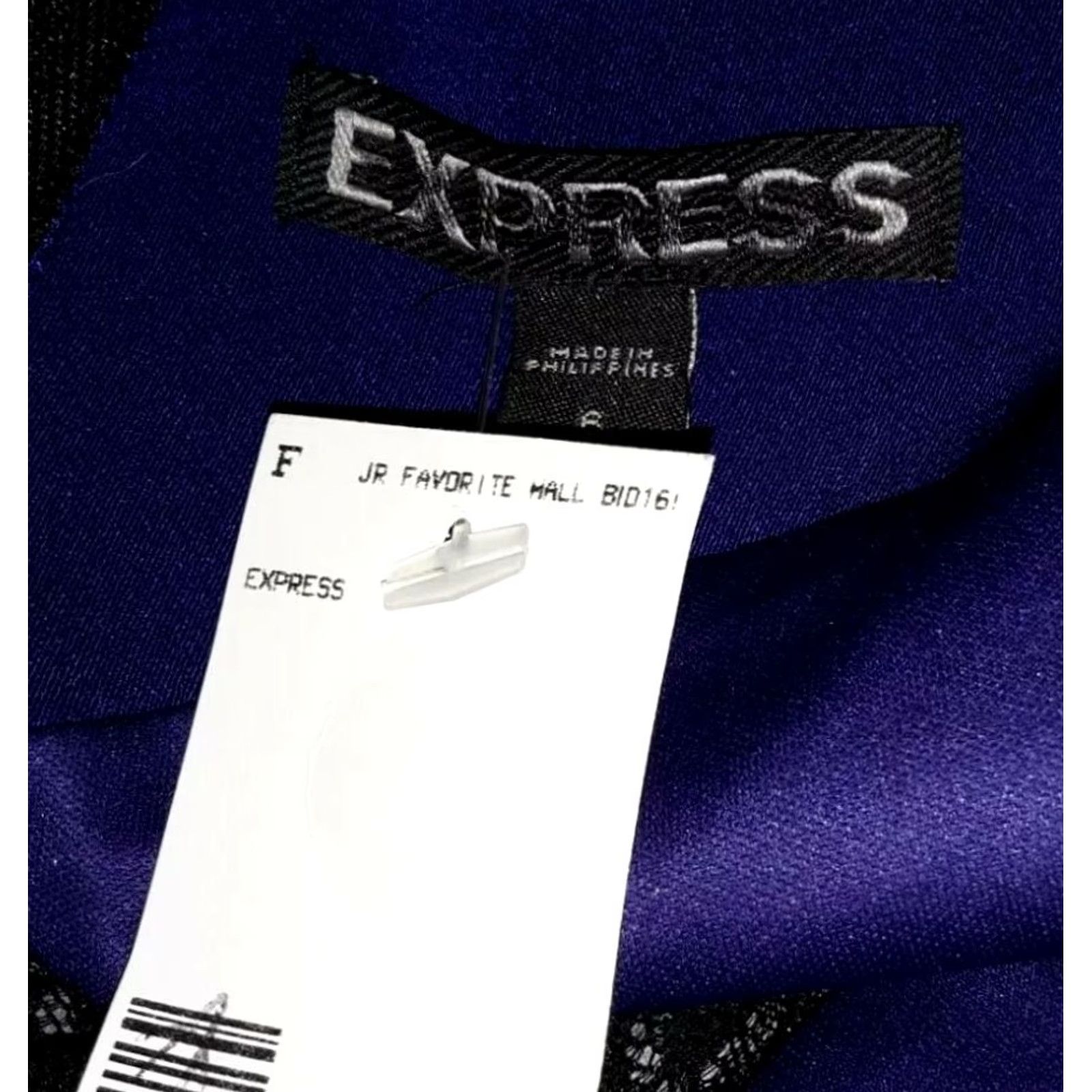 Express Express Womens Strapless Party Dress 6 Blue NWT Sleeveless Zip Short Sheath Lace Polyester Blend Concert Holiday VINTAGE No (adjusted: no) Size M / US 6-8 / IT 42-44 - 5 Thumbnail