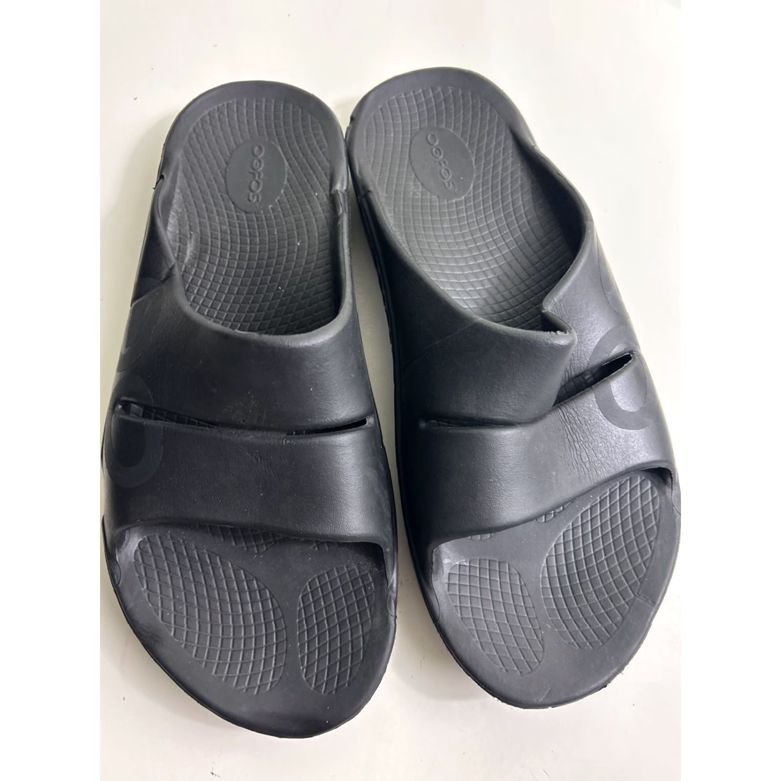 Vintage OOFOS Ooahh Sport Recovery Slide Sandals Men’s 11 Women’s 13 Black Size US 11 / IT 41 - 7 Thumbnail
