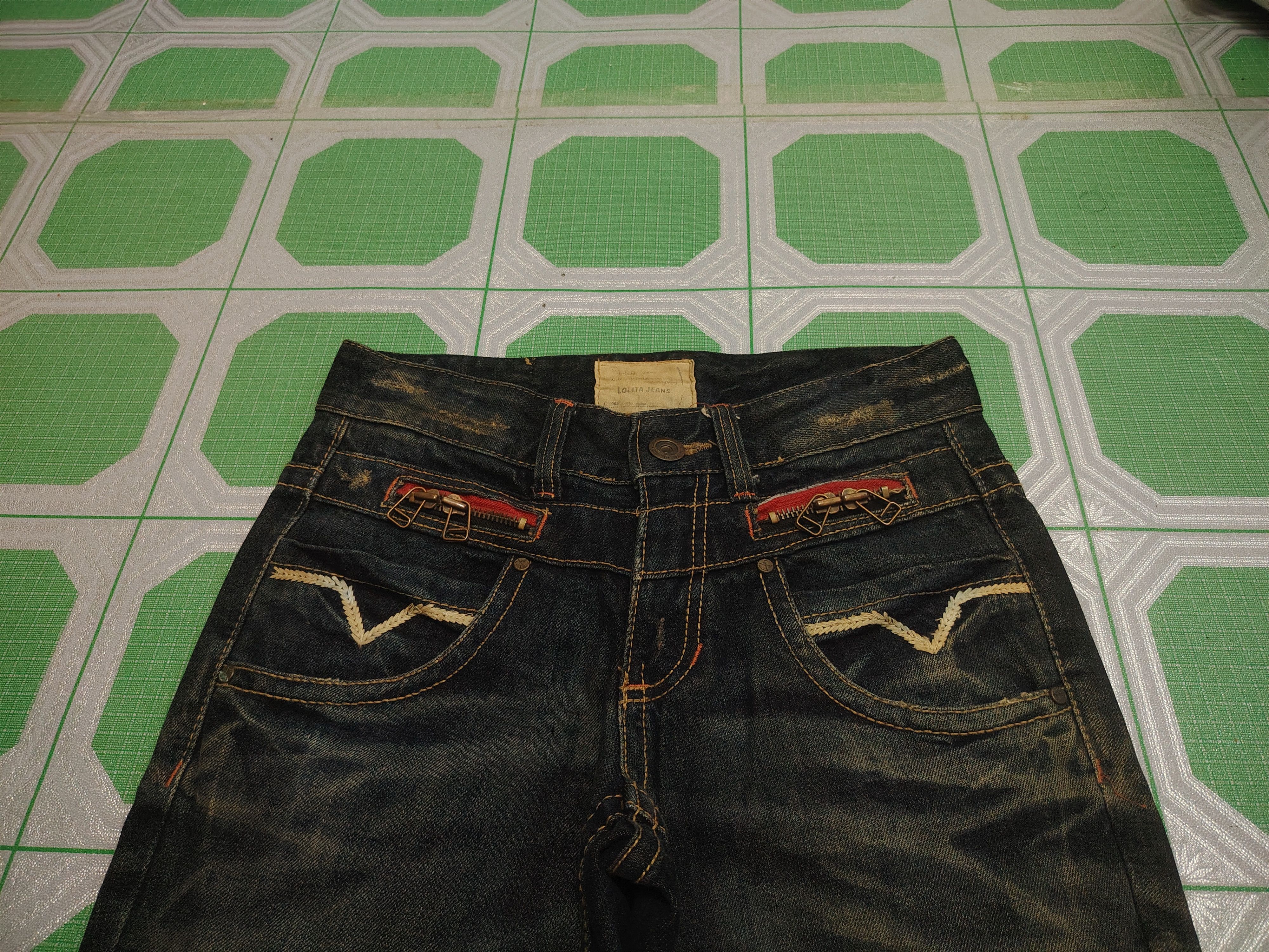 If Six Was Nine Rare!!! JAPANESE Lolita Jeans Distressed Jeans Size US 30 / EU 46 - 3 Thumbnail
