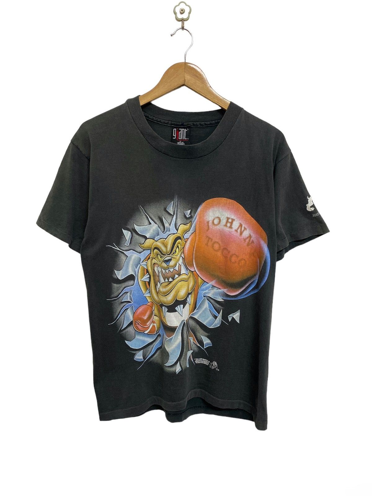 Giant × Vintage Vintage 90s Johnny Tocco Boxing Tshirt Size US L / EU 52-54 / 3 - 1 Thumbnail