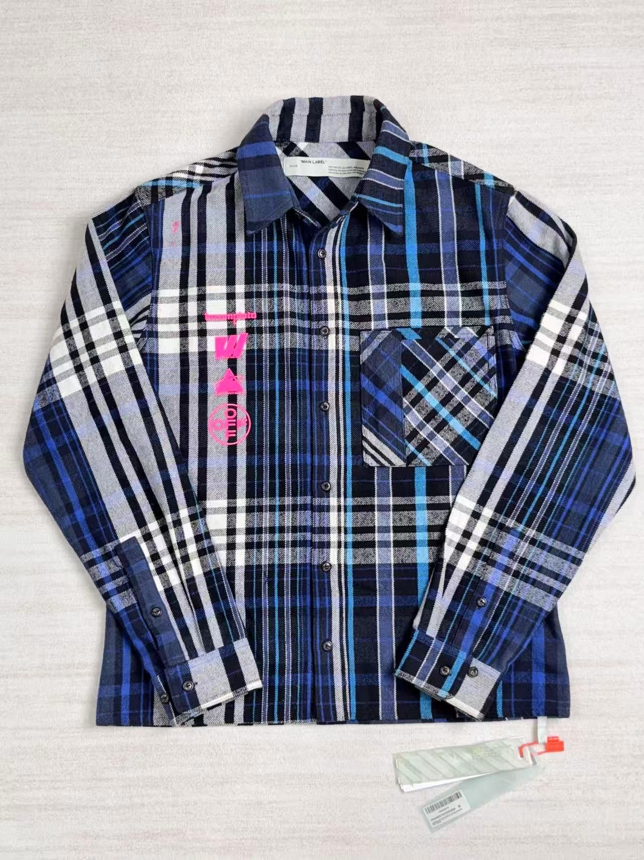 Off-White off white flannel Size US M / EU 48-50 / 2 - 2 Thumbnail