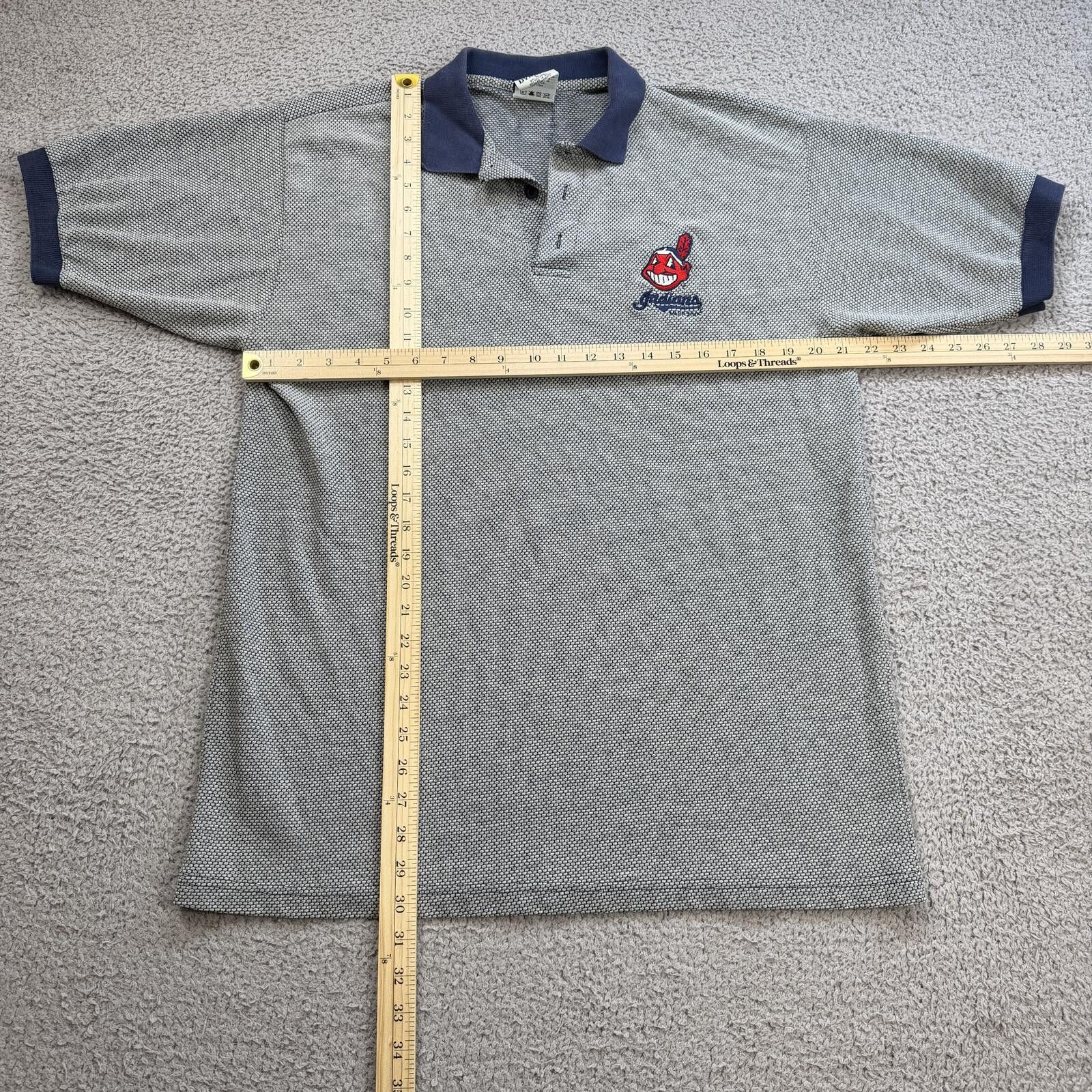 Other Vintage Cleveland Indians Polo Shirt Large Chief Wahoo MLB Size US L / EU 52-54 / 3 - 3 Thumbnail