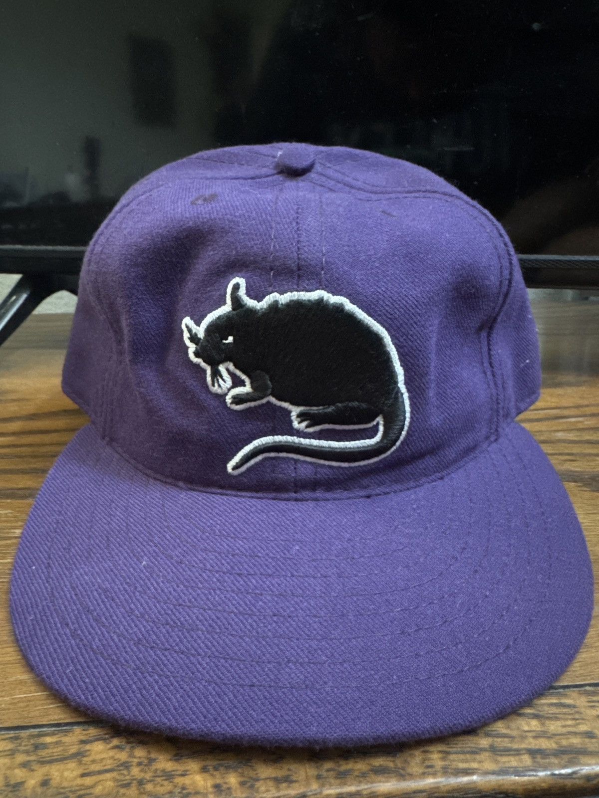 Stray Rats Stray Rats “Rat Logo” Fitted Hat Size ONE SIZE - 5 Thumbnail