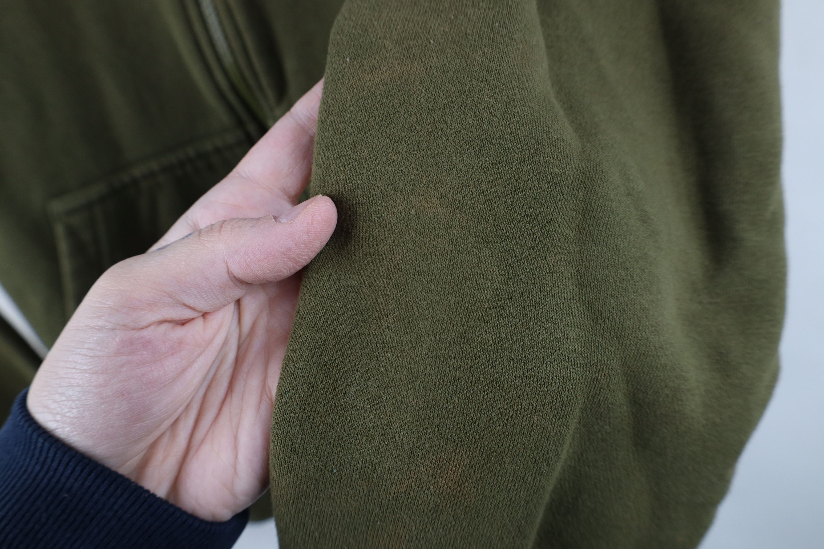 Nike Vintage Y2K Nike Mini Swoosh Full Zip Hoodie Olive Green Size US S / EU 44-46 / 1 - 8 Thumbnail