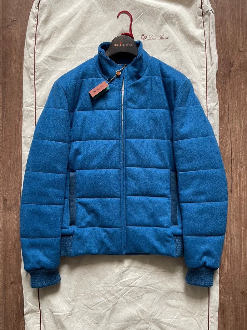 Other Loro Piana Blue Cashmere Bomber Jacket- Size US S / EU 44-46 / 1 - 1 Thumbnail