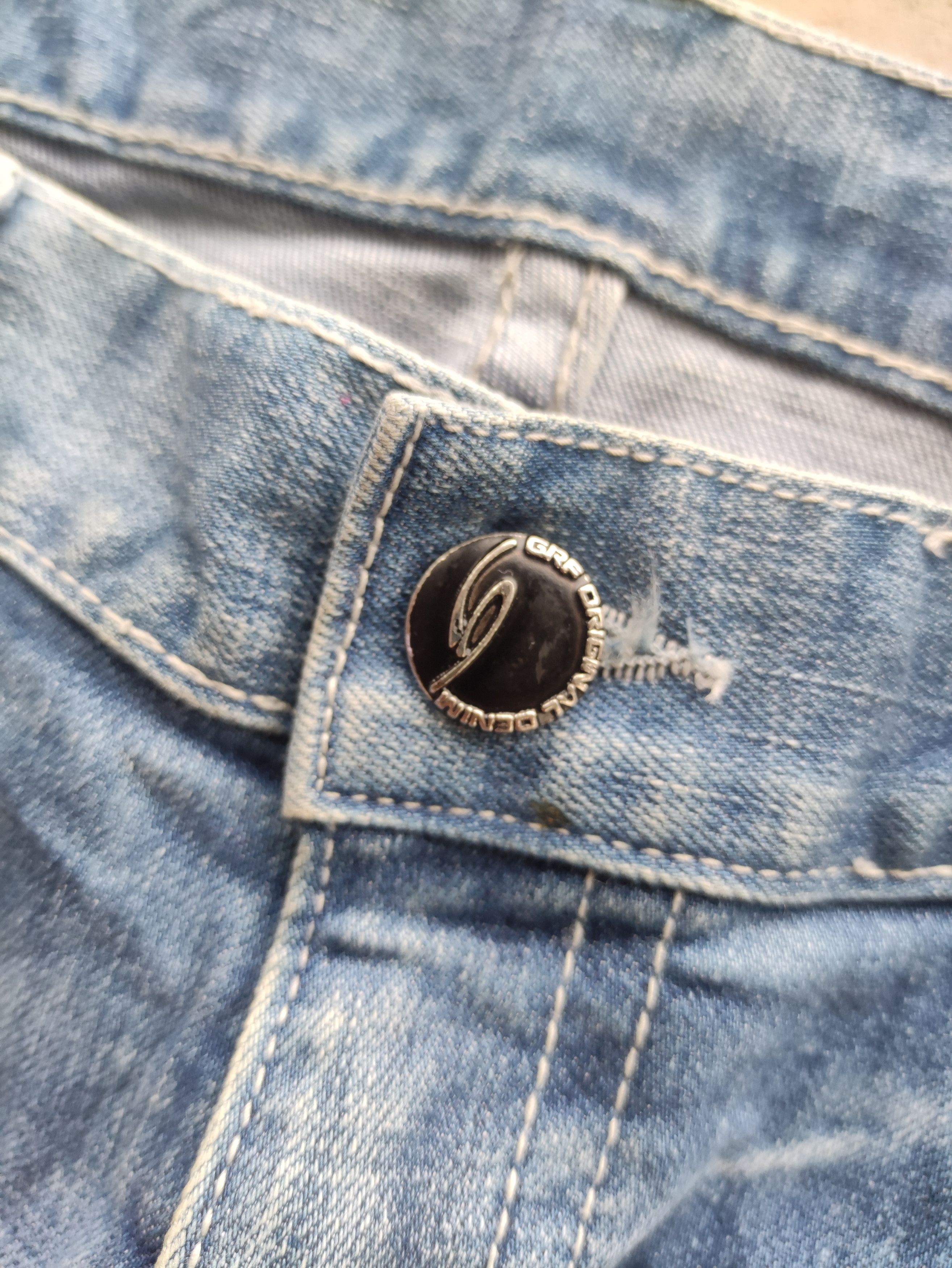 Japanese Brand Vintage GRF Collection Jean Distressed Faded Denim Size US 36 / EU 52 - 5 Thumbnail