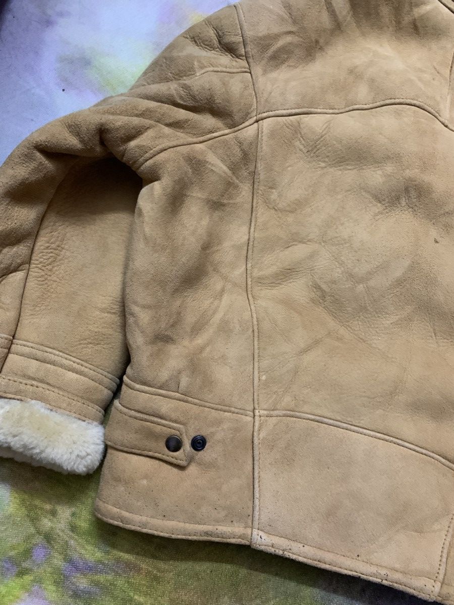 Genuine Leather Vintage US SHEEPSKIN Shearling Cropped Jacket Size US L / EU 52-54 / 3 - 11 Thumbnail