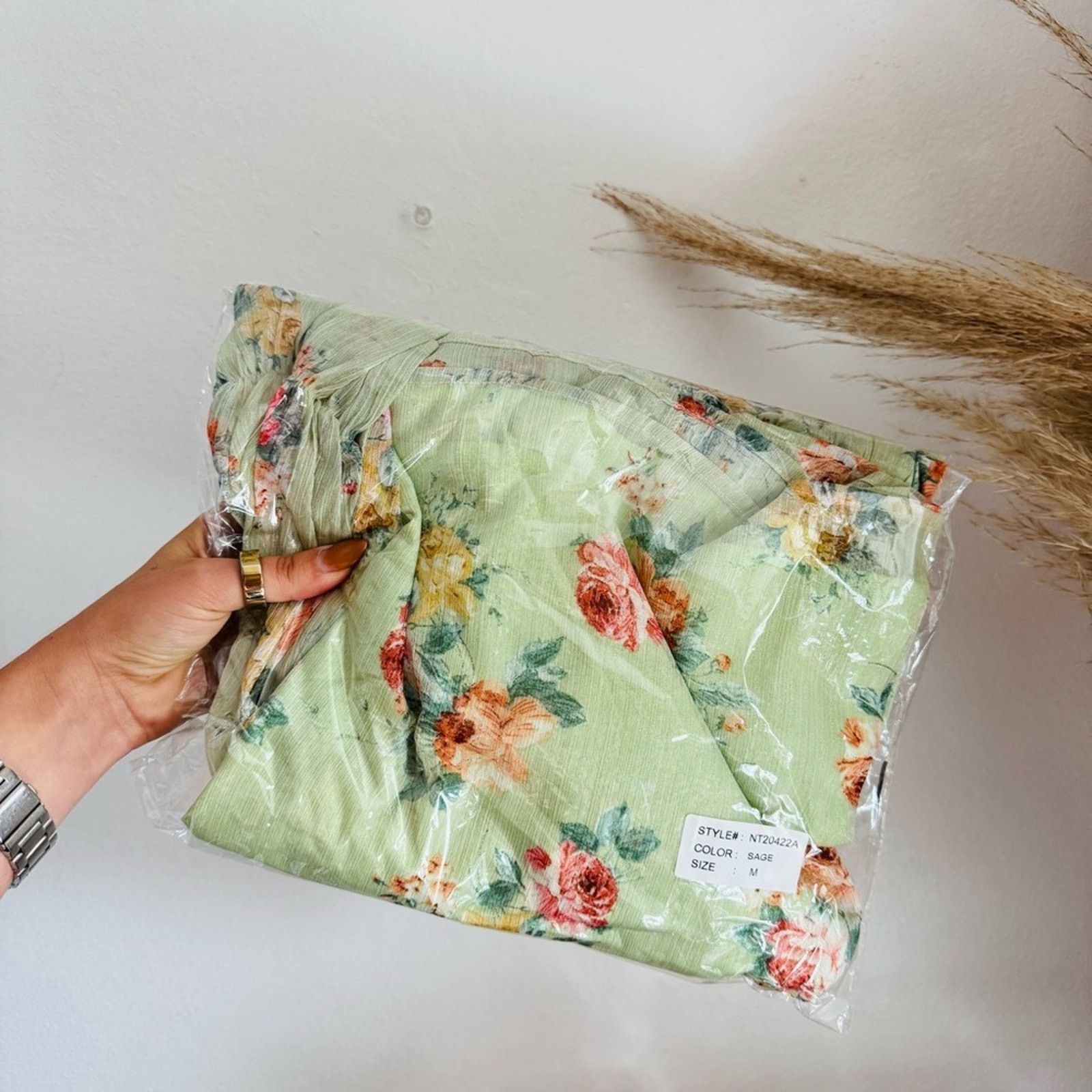 Anthropologie NEW ANTHROPOLOGIE Mint Green Floral Tank Blouse Shirt Top M Size M / US 6-8 / IT 42-44 - 13 Thumbnail