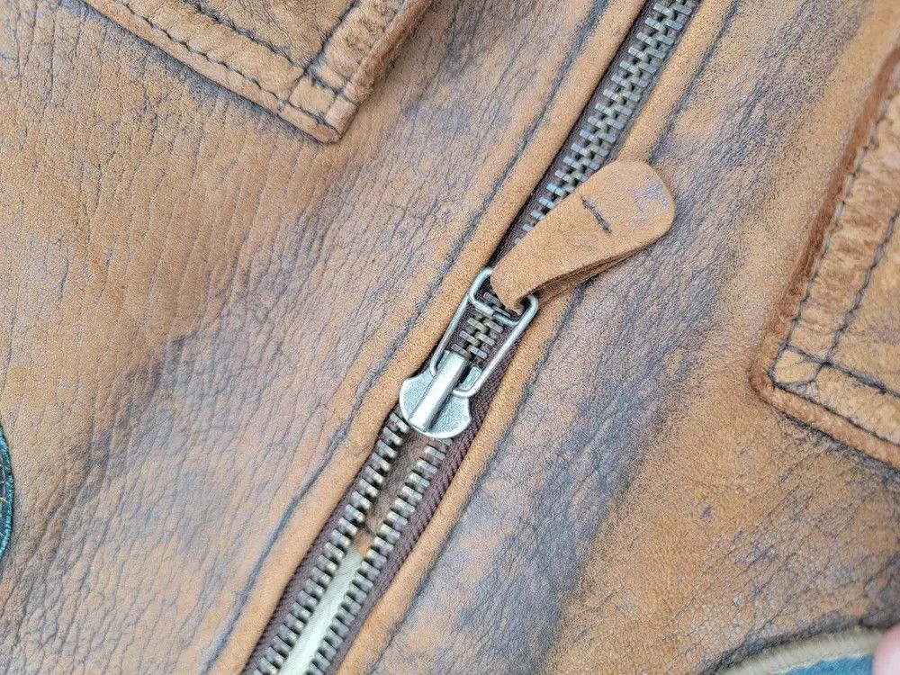 Avirex Vintage 80s Brown Avirex G-1 Flight Us Leather Jacket Size US L / EU 52-54 / 3 - 12 Thumbnail