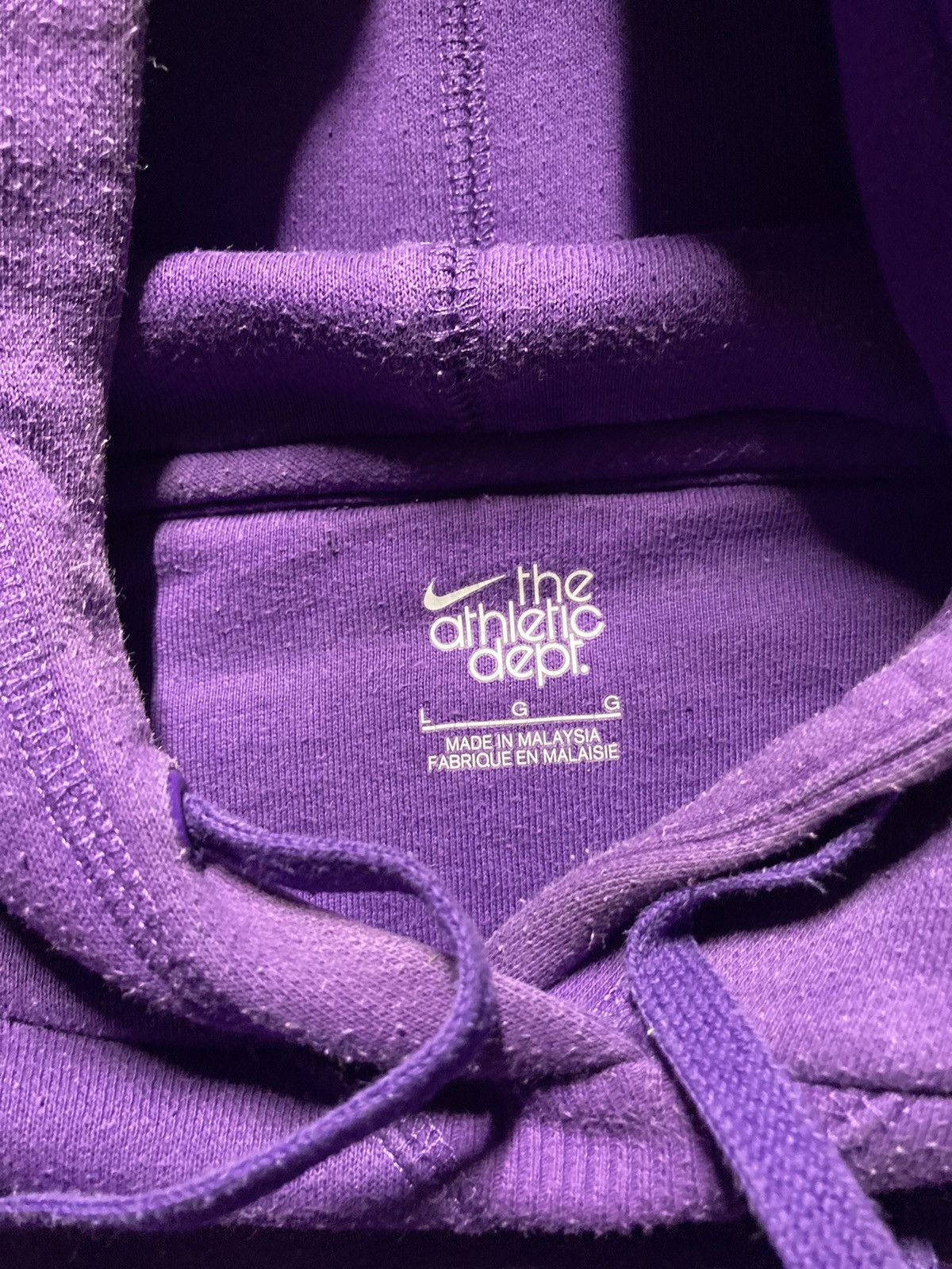 Nike × Vintage ⛩️Vintage Nike Purple Corner Swoosh Hoodie Mini Logo SunFaded Size US S / EU 44-46 / 1 - 4 Thumbnail