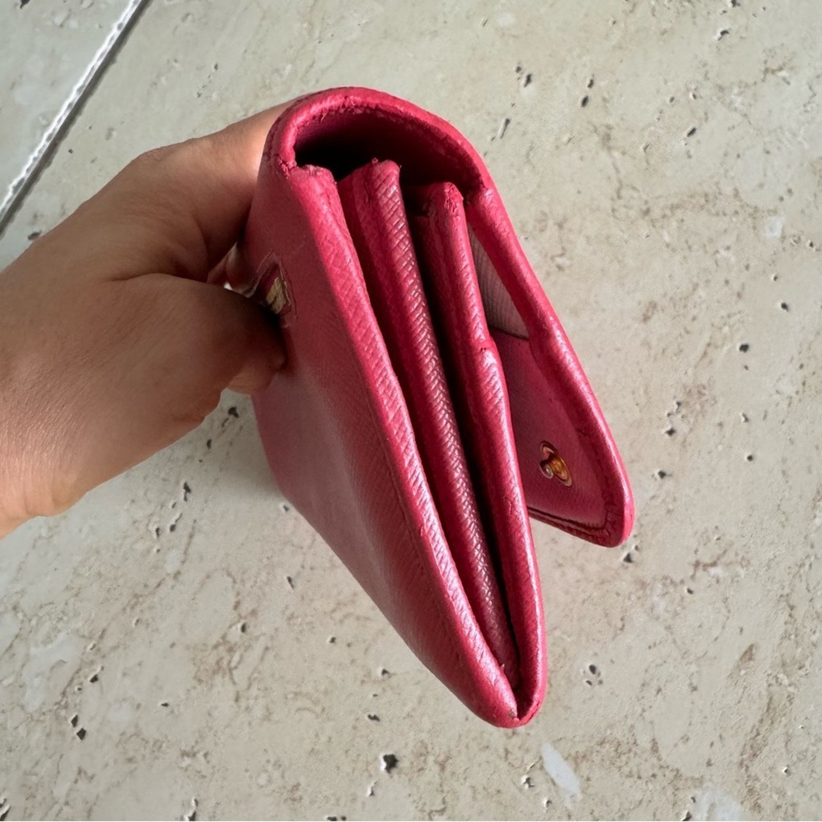 Prada PRADA Milano Pink Long Wallet, Authentic Size ONE SIZE - 7 Thumbnail