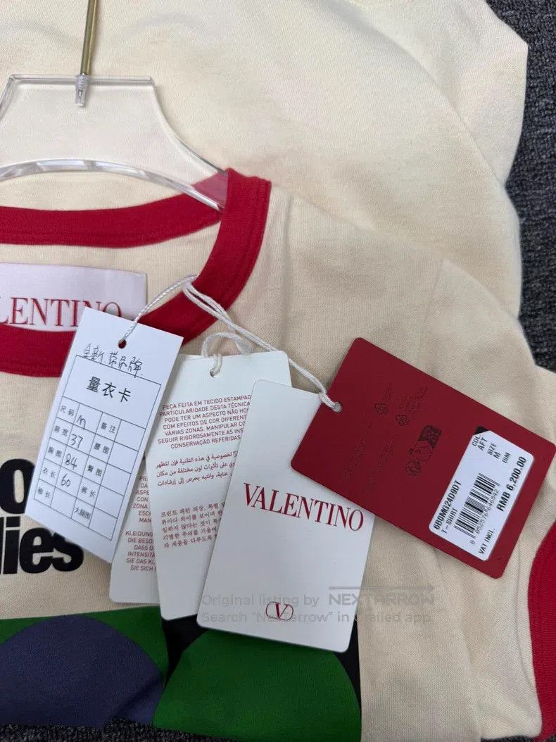 Valentino Valentino Printed cotton contrasting crew neck short sleev Size M / US 6-8 / IT 42-44 - 8 Thumbnail