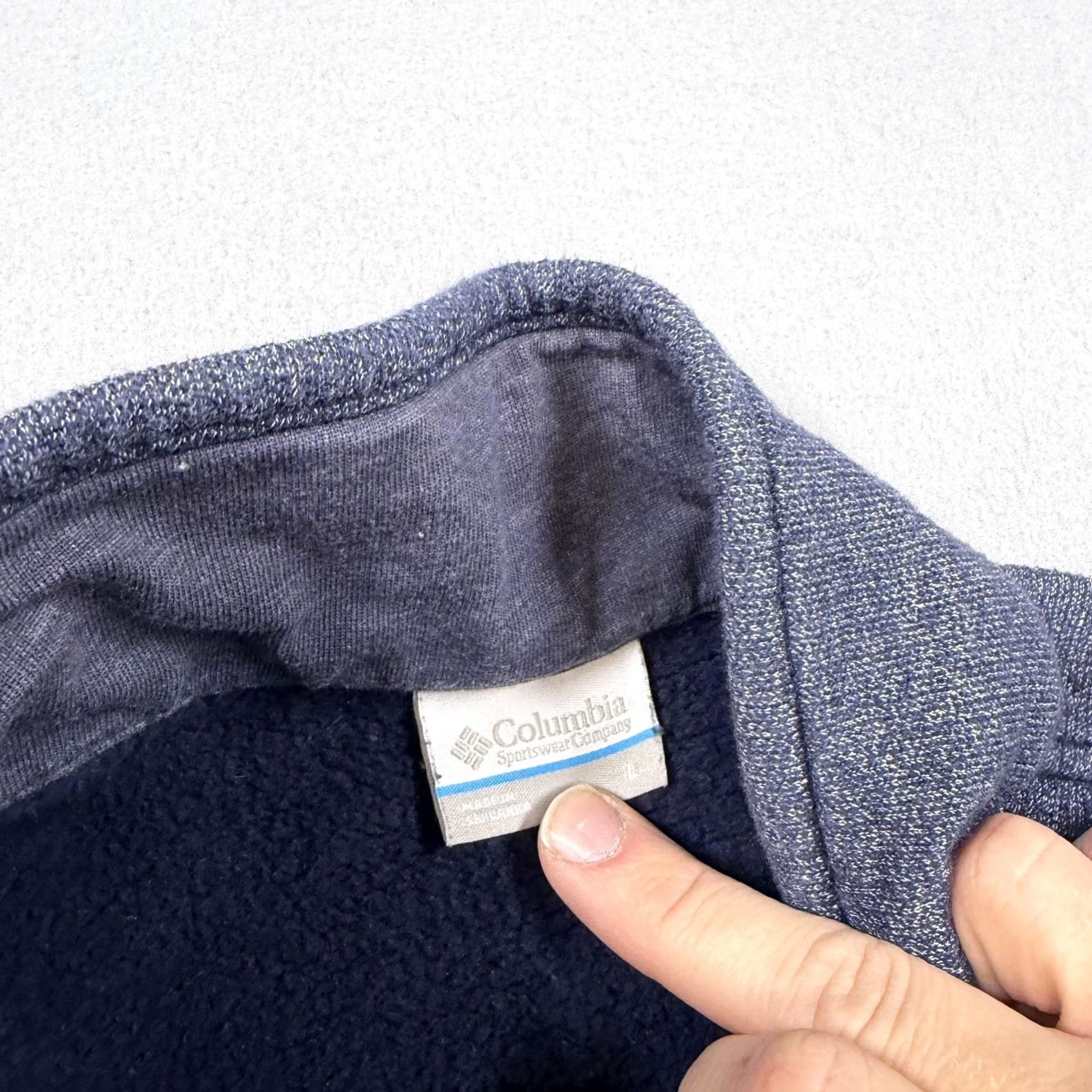Vintage Columbia Sweatshirt Mens Large Gray Fleece 1/4 Zip Mock Neck Pullover Lined Size US L / EU 52-54 / 3 - 4 Thumbnail