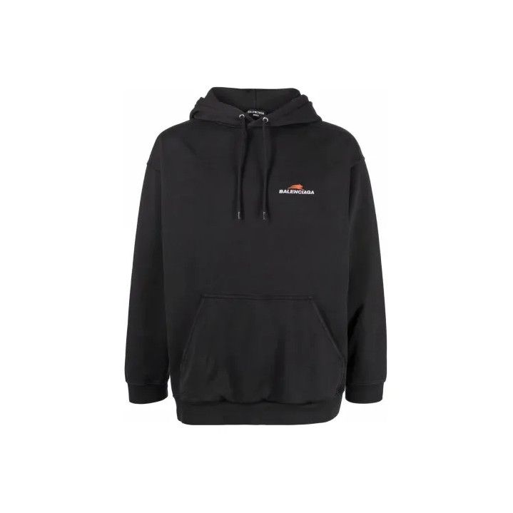 Balenciaga Balenciaga SS23 Logo Embroidered Black Hoodie Size US M / EU 48-50 / 2 - 1 Thumbnail