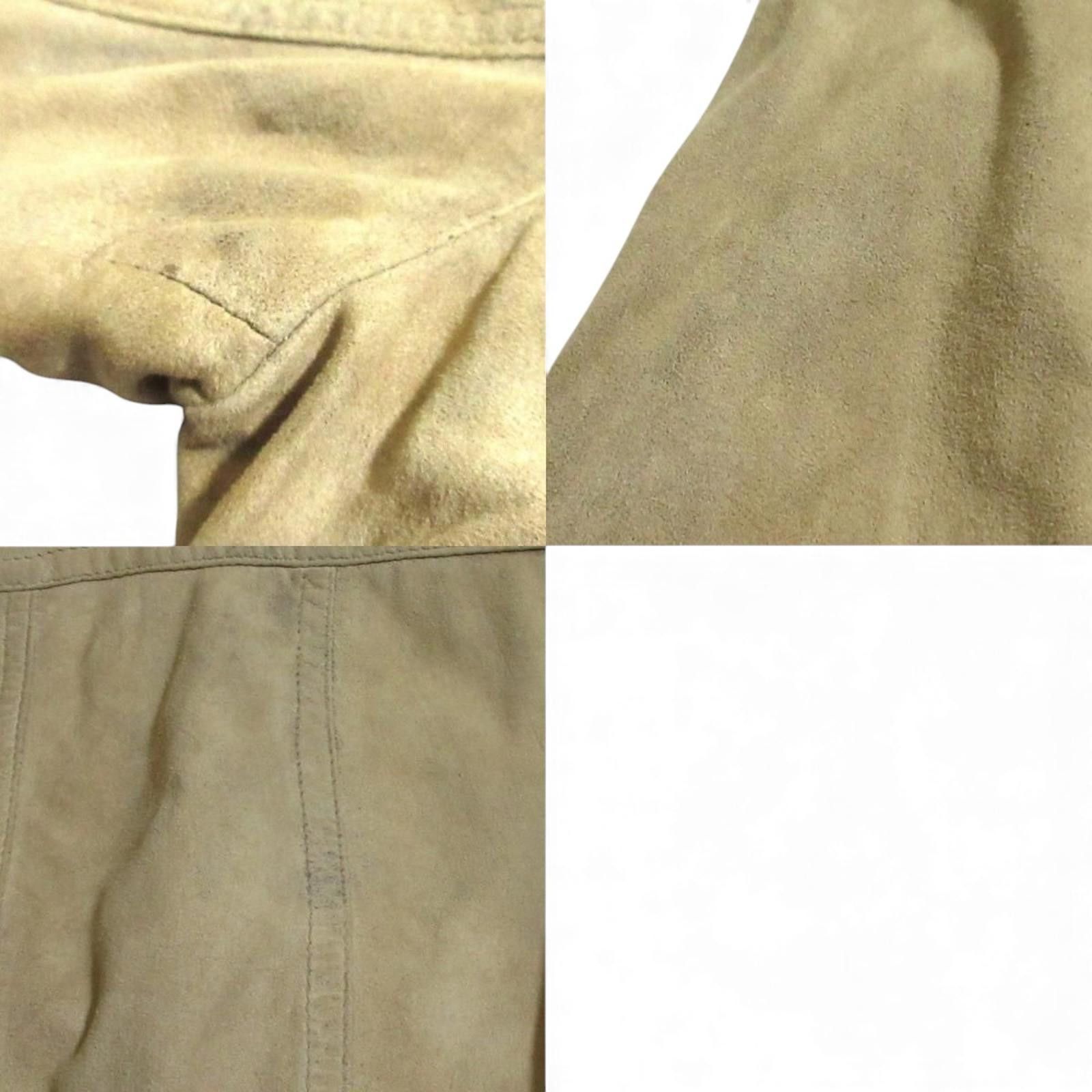 Prada Dolce & Gabbana - Beige Suede Leather Jacket Size US M / EU 48-50 / 2 - 2 Thumbnail