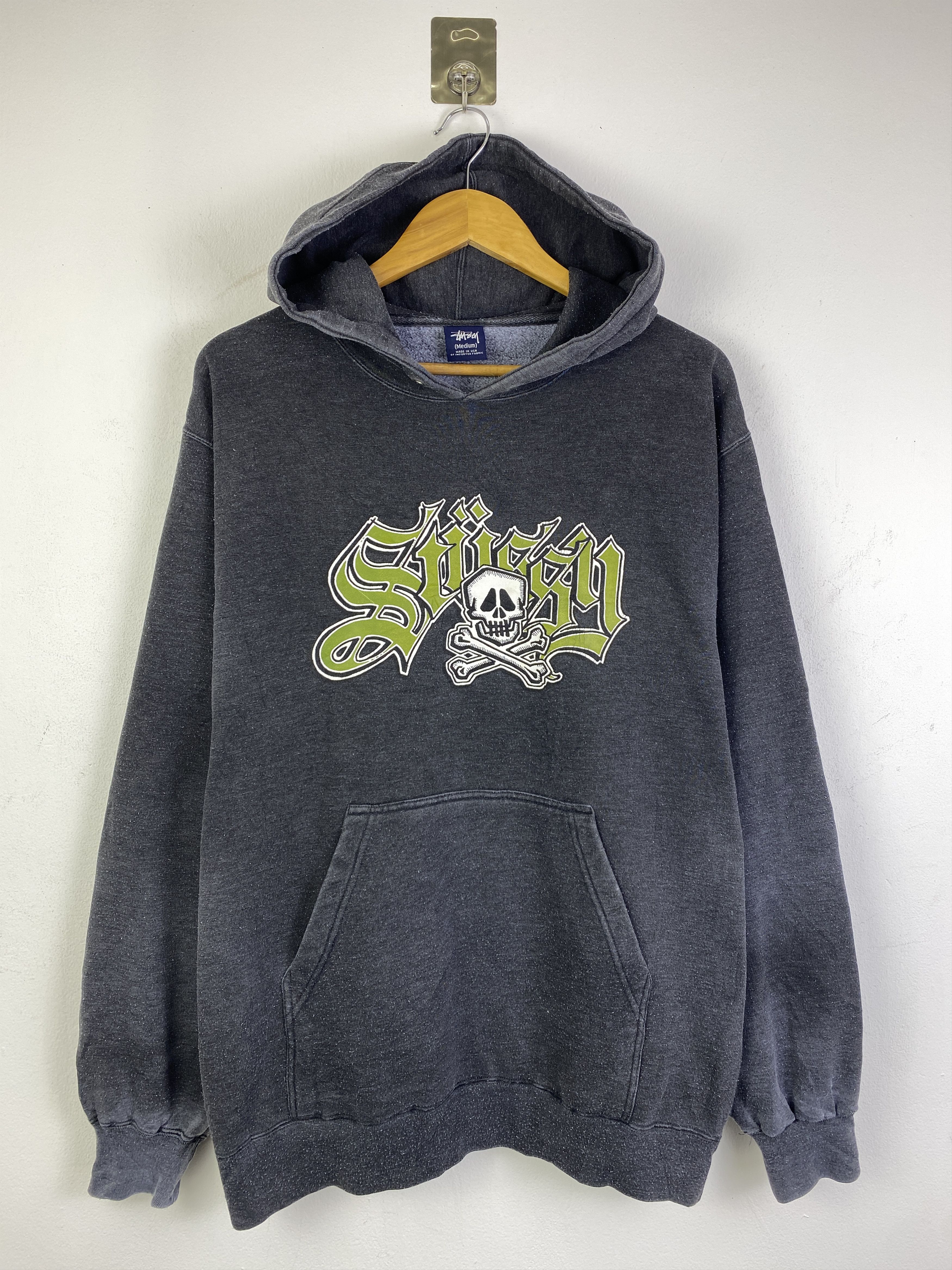 Stussy Vintage 90s Stussy Grafitti Logo Pullover Hoodie SH0257 Size US M / EU 48-50 / 2 - 1 Thumbnail