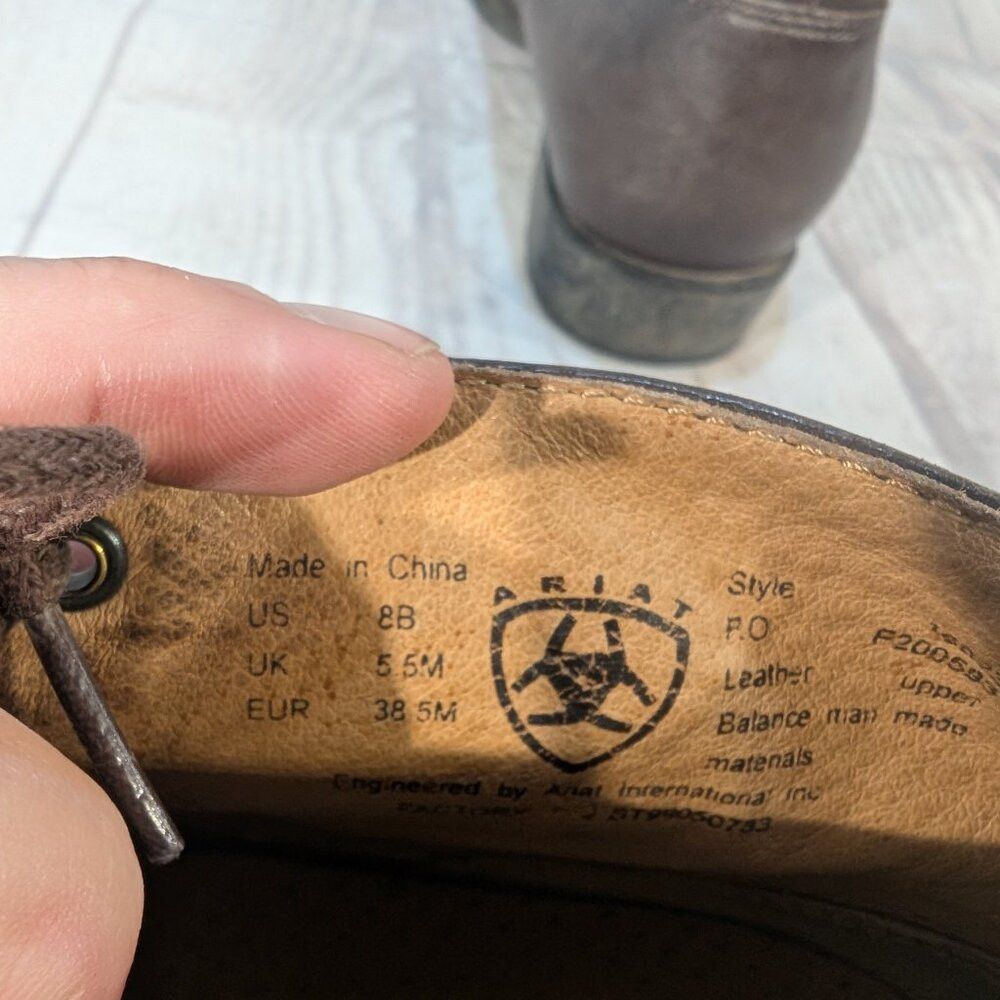 Ariat Ariat Bancroft 16023 Women's 8B Brown Leather Tassel Classi Size US 8 / IT 38 - 6 Thumbnail