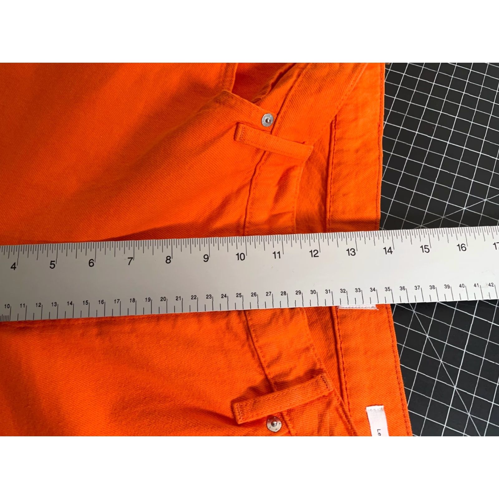 Frame VINTAGE FRAME Women's Jeans Boyfriend High Rise 36 x 29 Orange Crush Cotton Denim Fall Winter Women's Size 25" / US 0 / IT 36 - 7 Thumbnail