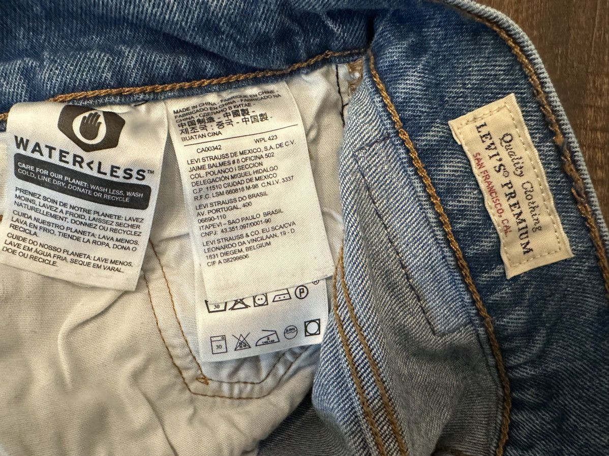 Levi's Levi’s 501 S Premium Skinny Front Pattern 25x29 Jeans Size 25" / US 0 / IT 36 - 8 Thumbnail