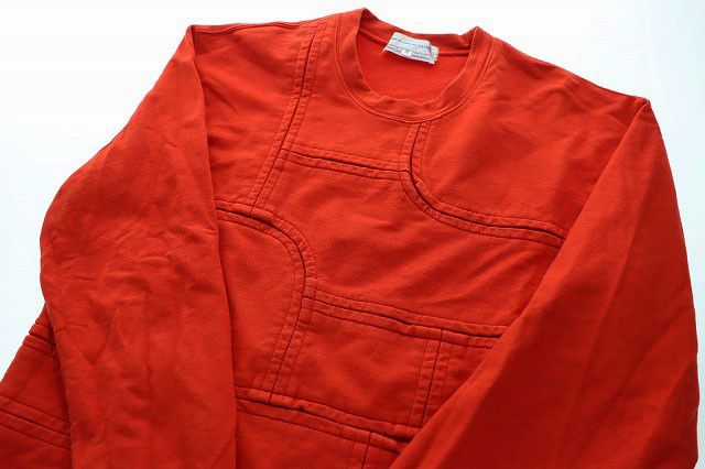 Sweatshirt Patchwork Cotton Long Sleeve Red