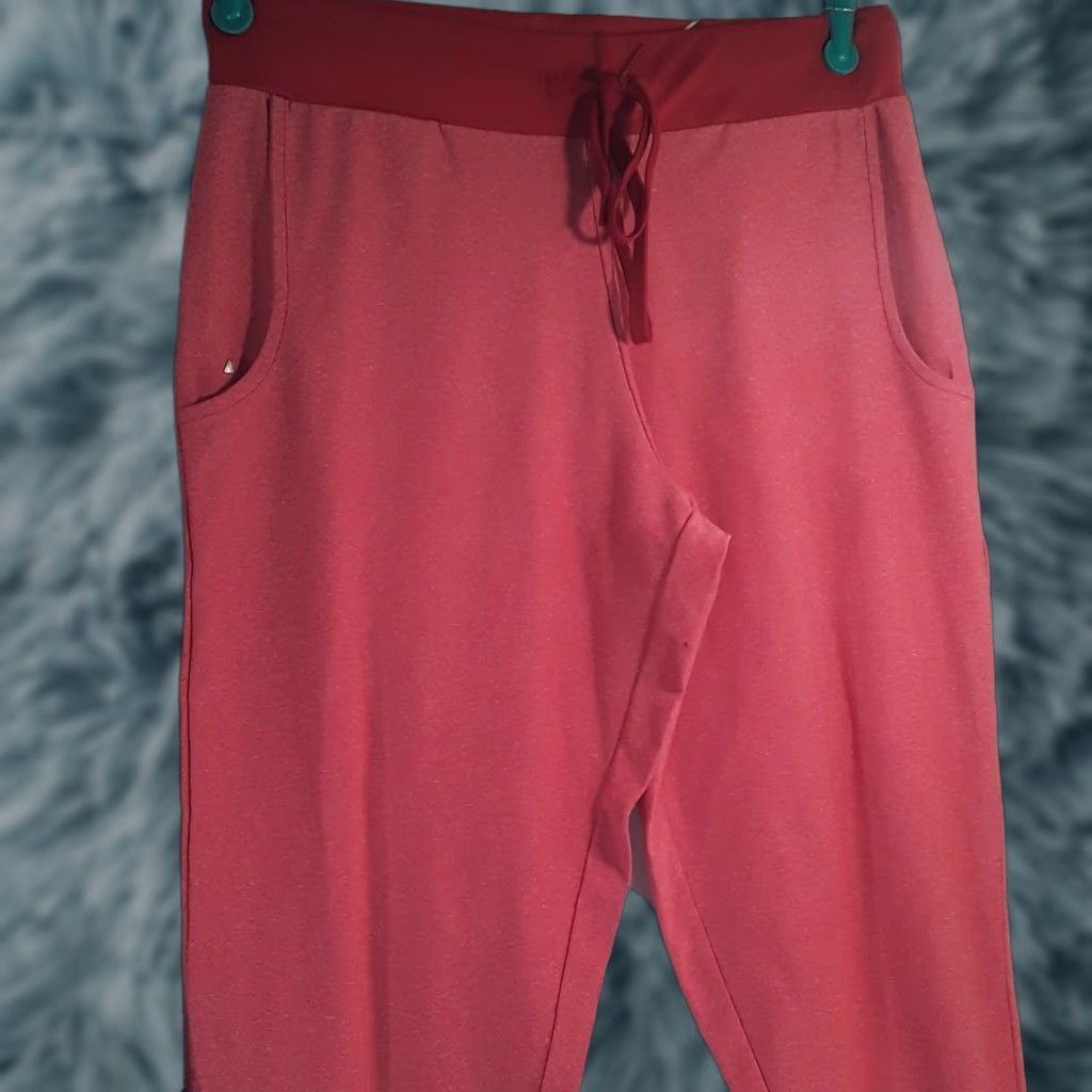 Vintage Antigua Red Warm Up Pants MEDIUM 28x30 SS Tshirt 24x30 red striped slv #e9 Size M / US 6-8 / IT 42-44 - 1 Thumbnail