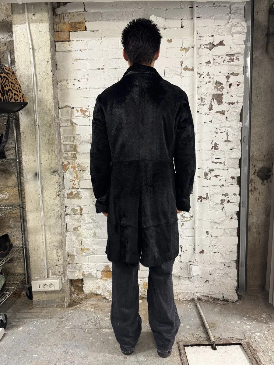 John Richmond AW2002 John Richmond Black Pony Hair Leather Long Jacket Size US M / EU 48-50 / 2 - 10 Thumbnail