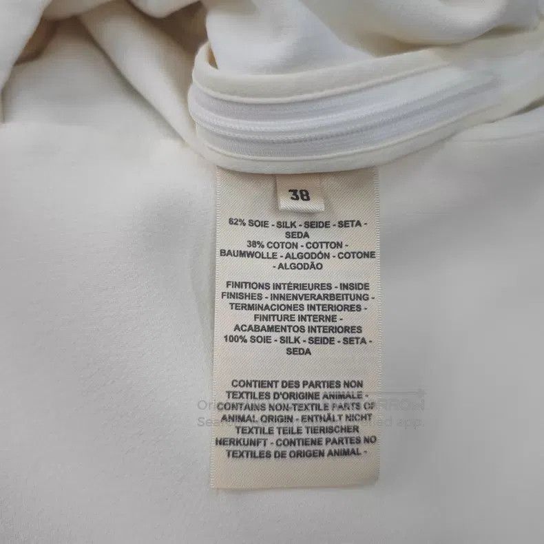 Hermes Hermes White mulberry silk cotton blouse Size XS / US 0-2 / IT 36-38 - 6 Thumbnail