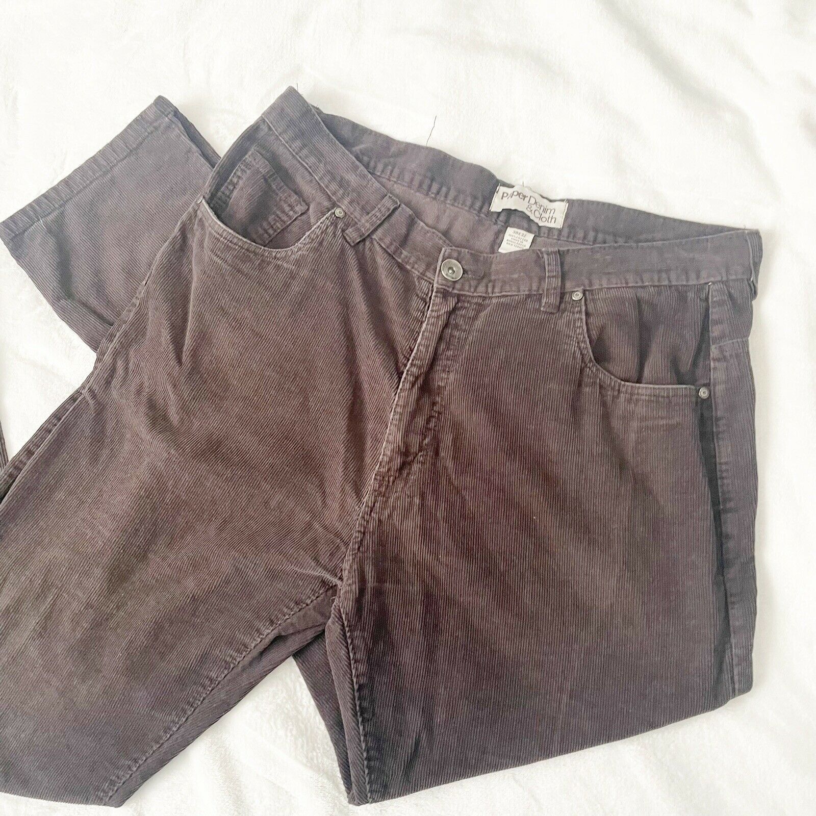 Paper Denim & Cloth paper denim & cloth brown corduroy pants Jeans 38x30 Cotton Size US 38 / EU 54 - 2 Thumbnail