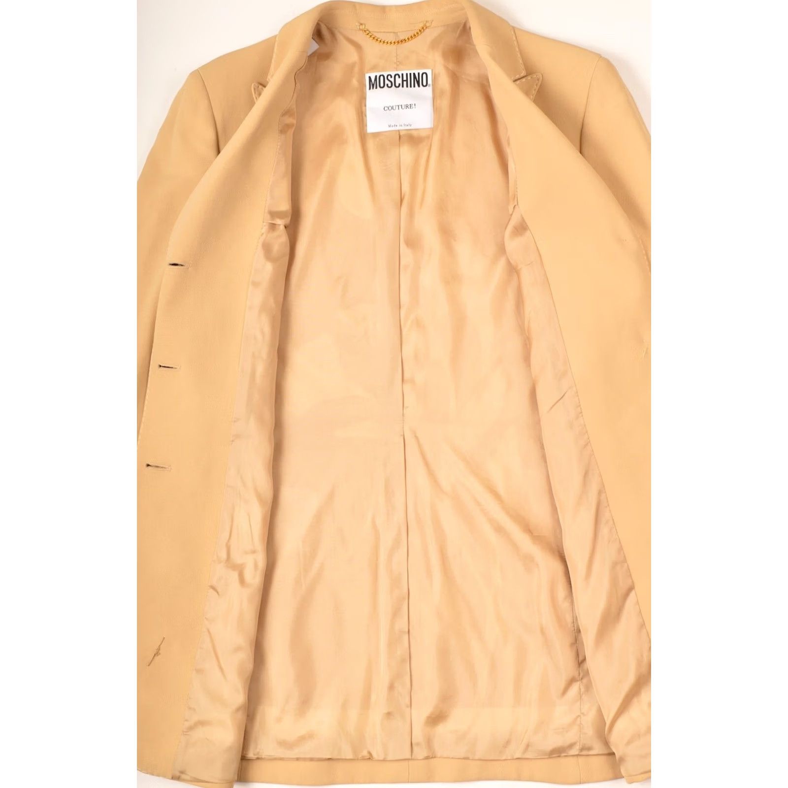 Moschino VINTAGE Moschino Couture Beige Blazer Jacket Embroidered Flowers Women Size 10 USA 10 Size L / US 10 / IT 46 - 4 Thumbnail