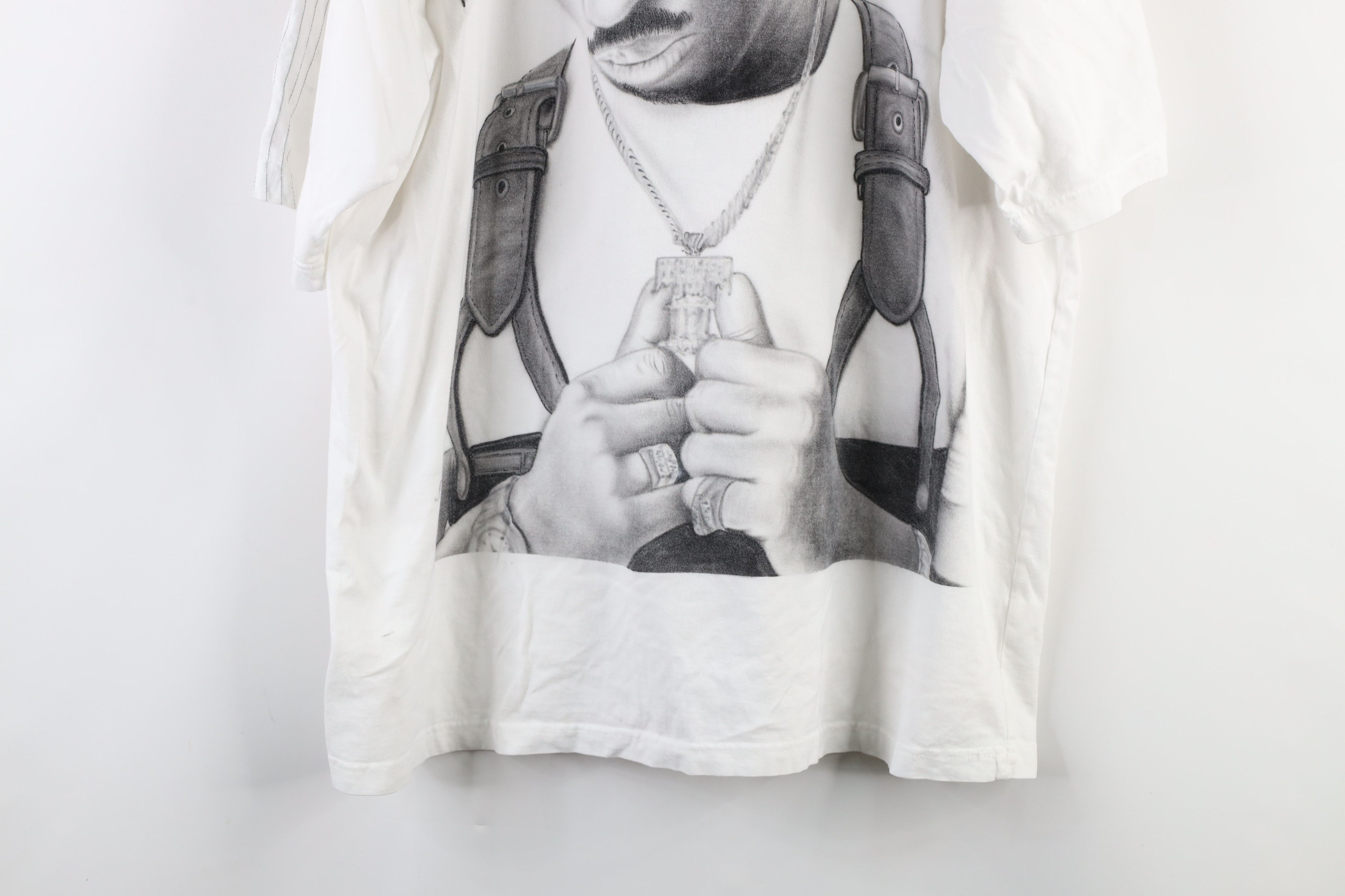 Southpole × Vintage Vintage Southpole Distressed Airbrush 2Pac Rap Tee T-Shirt Size US XXL / EU 58 / 5 - 3 Thumbnail