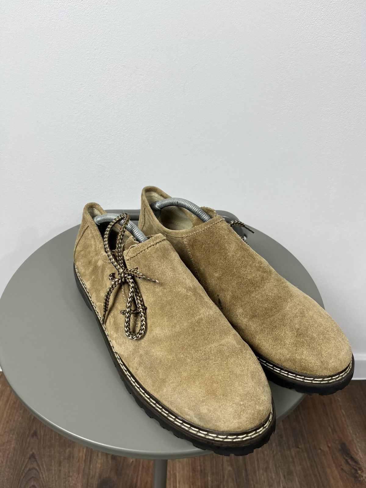 Other Alpin Suede Leather Shoes Beige Size 46 EU Chunky Sole Size US 12 / EU 45 - 4 Thumbnail