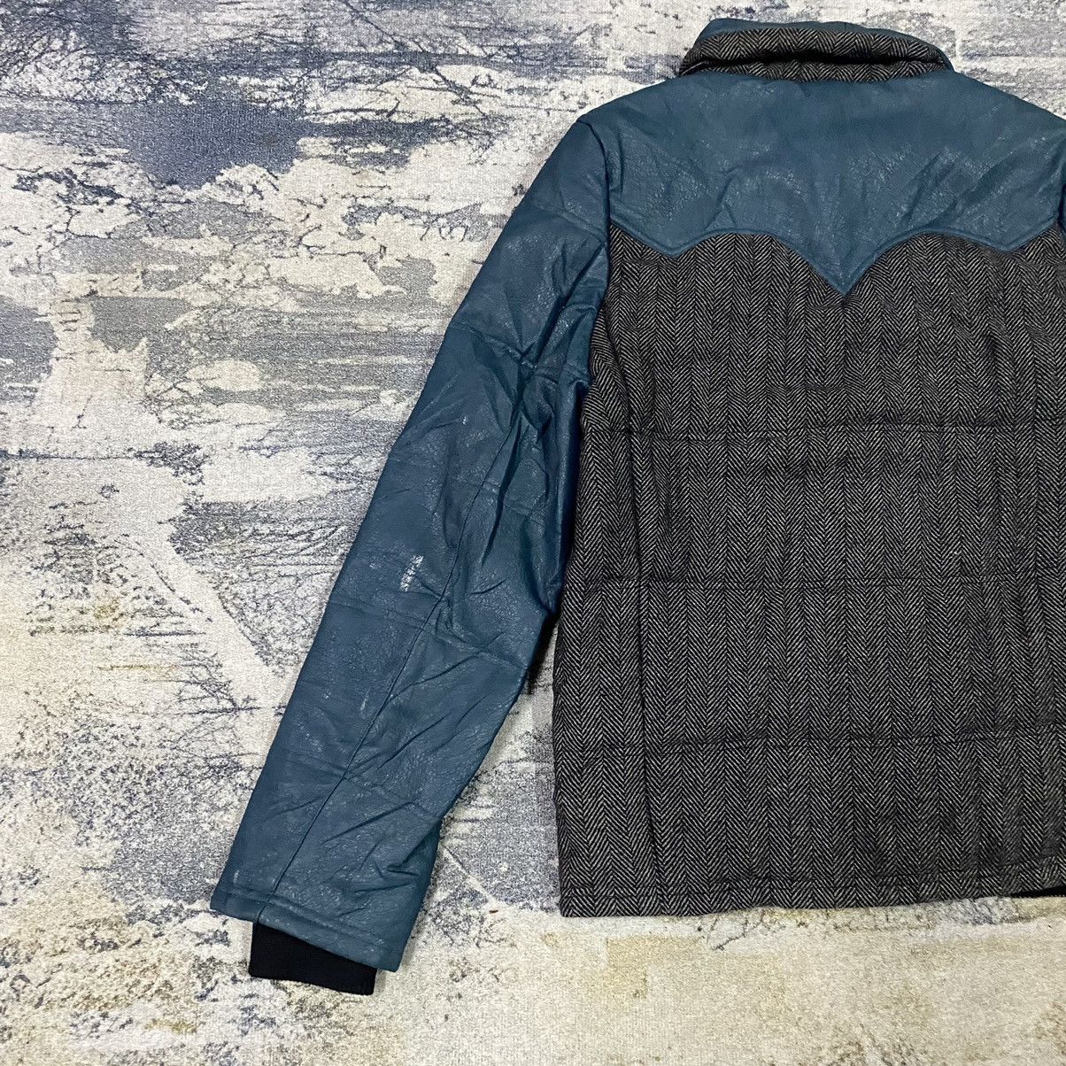 Japanese Brand Vintage Dowbl Wool Leather Jacket Size US S / EU 44-46 / 1 - 11 Thumbnail