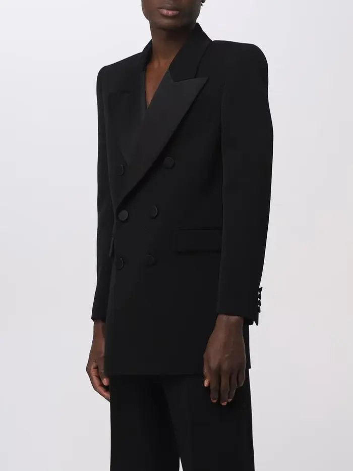 Saint Laurent Paris o1bcso1str1124 Veste Tux Grain Jacket in Black Size US M / EU 48-50 / 2 - 2 Thumbnail