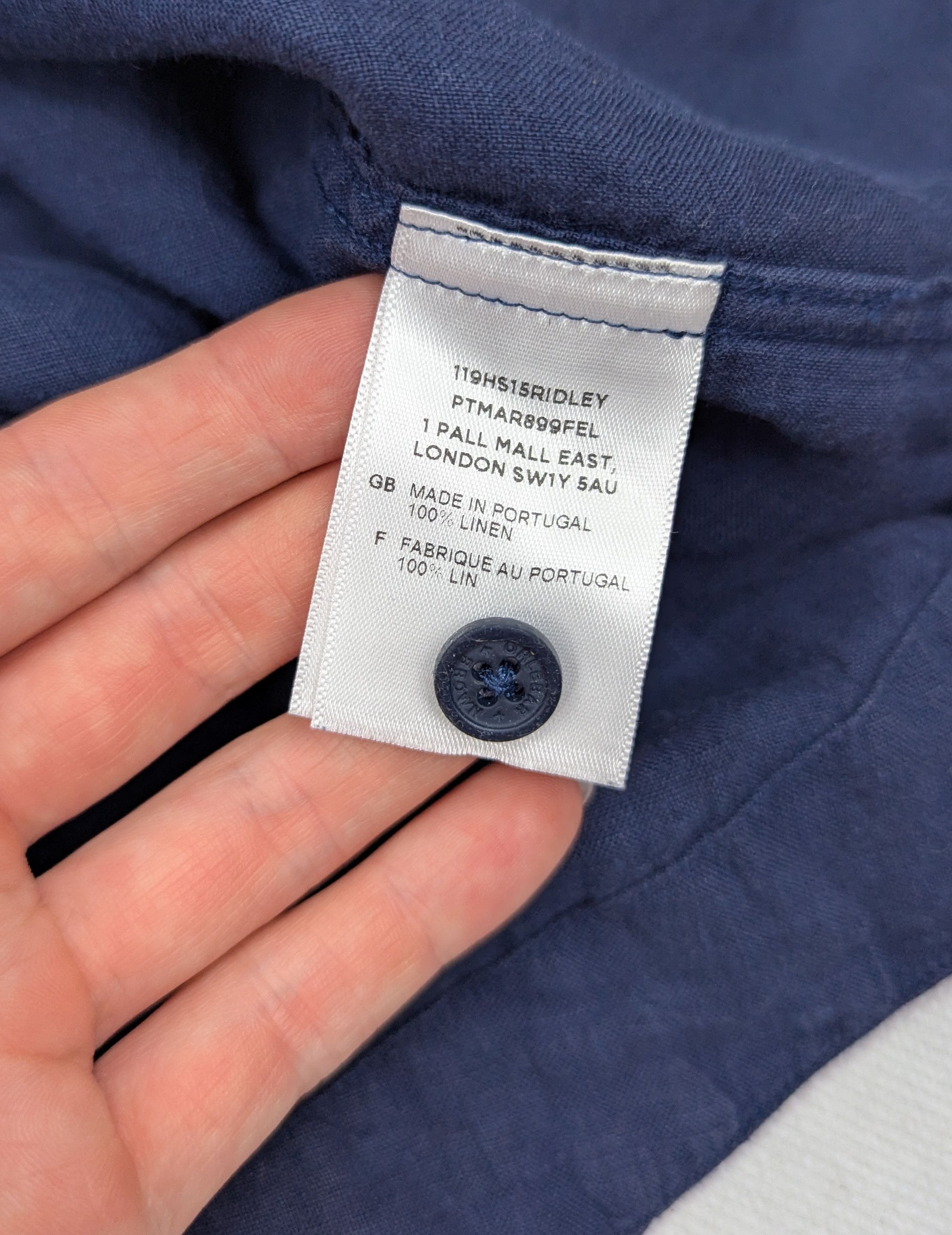 Orlebar Brown Orlebar Brown navy linen shirt M Size US M / EU 48-50 / 2 - 5 Thumbnail