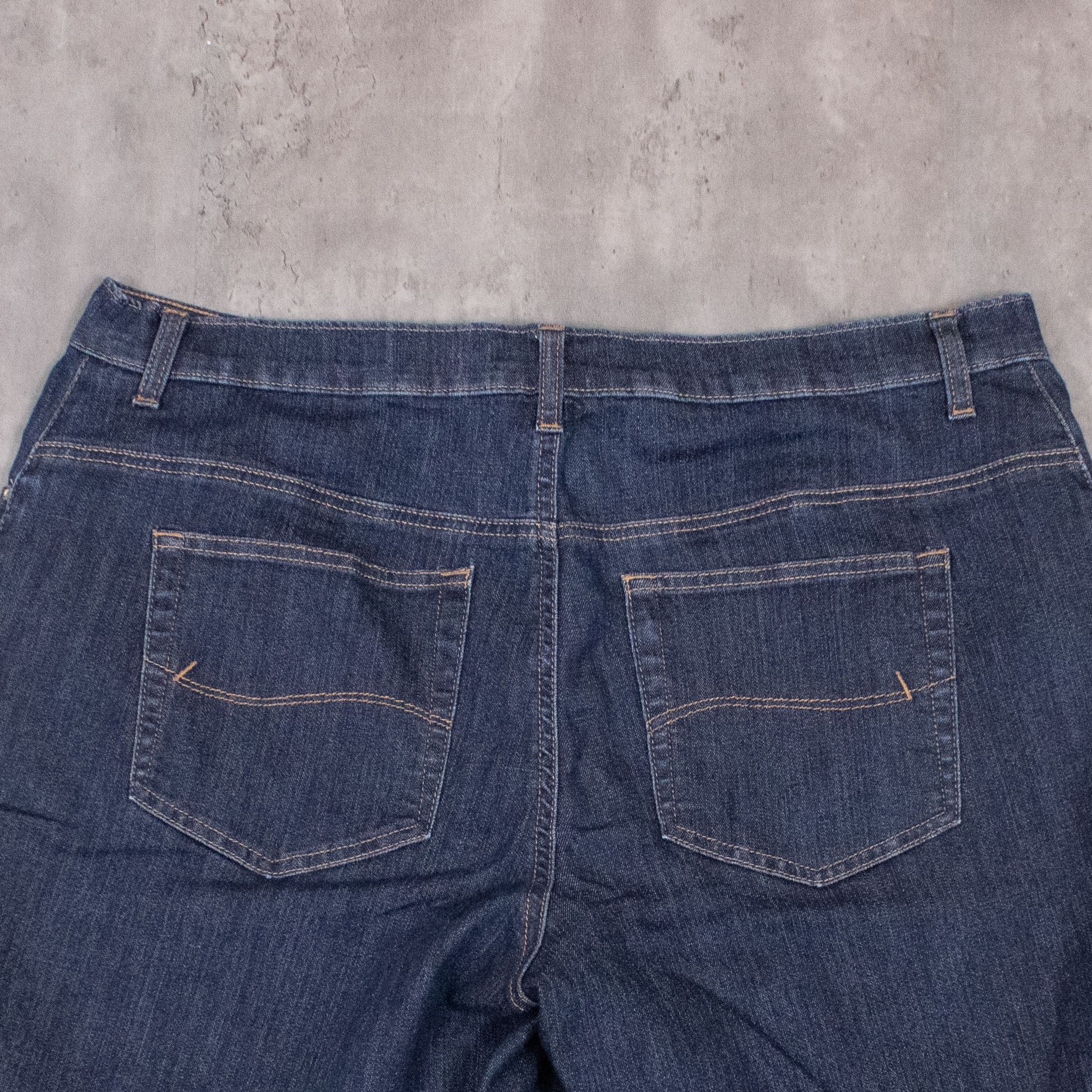 Lee Lee Relax Indigo Baggy Jean Denim Jorts Shorts Size US 38 / EU 54 - 13 Thumbnail