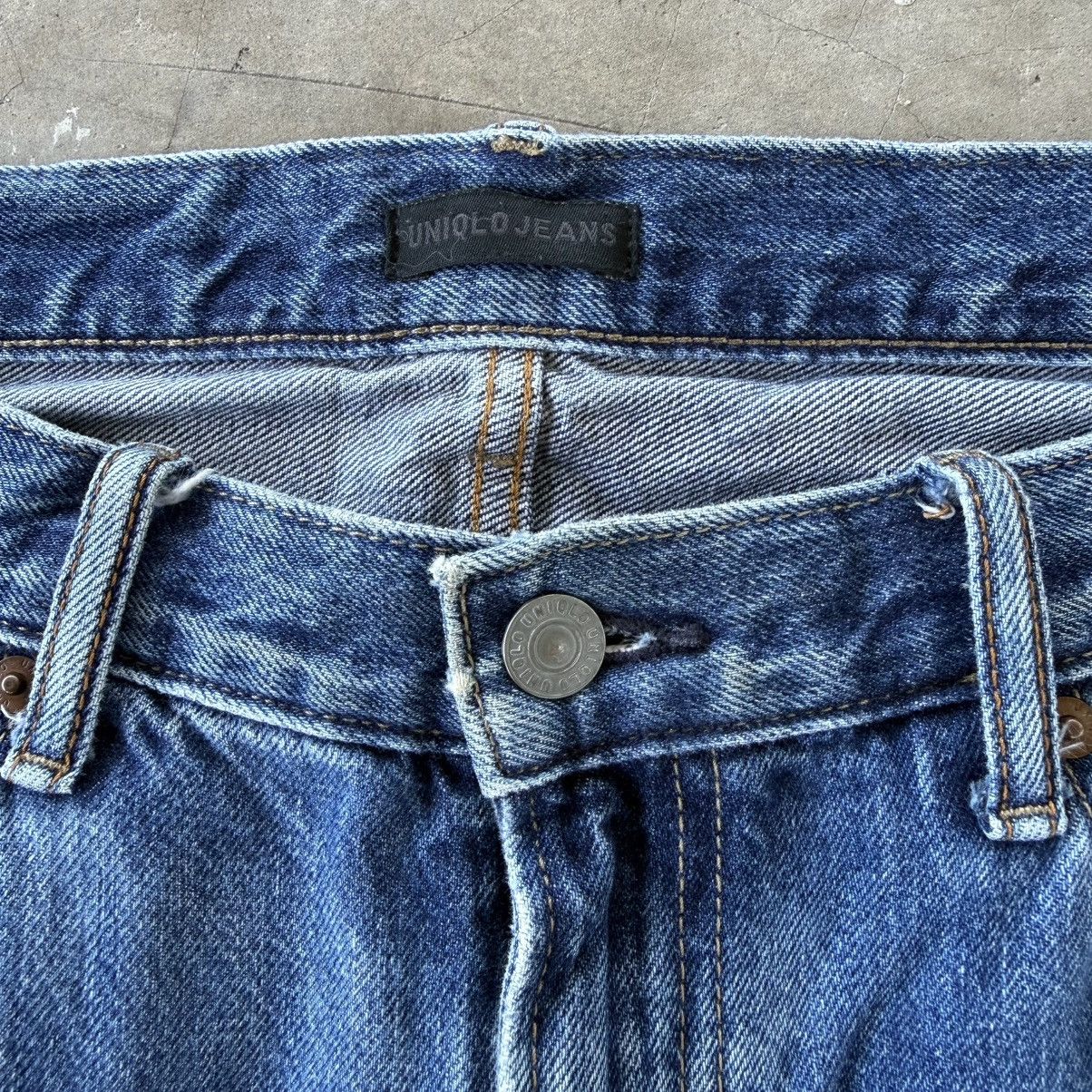 Japanese Brand W35 Vintage S002 Faded Ripped Denim Jean Pants Size US 35 - 4 Thumbnail