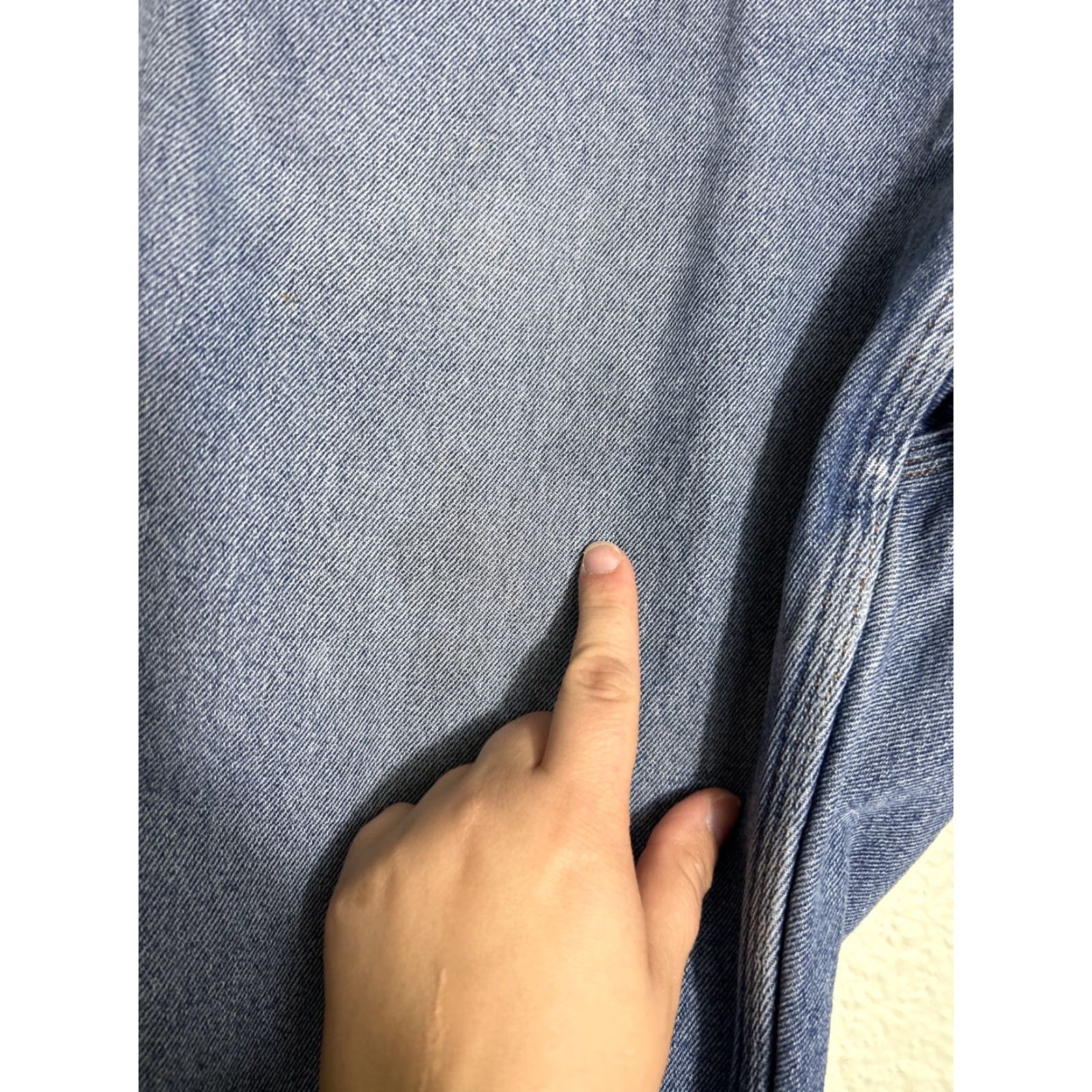 CO Duluth Mens Jeans 38x30 Medium Wash Flannel Lined Straight Paint Stains Blue 38 Regular Mens Size US 38 / EU 54 - 5 Thumbnail