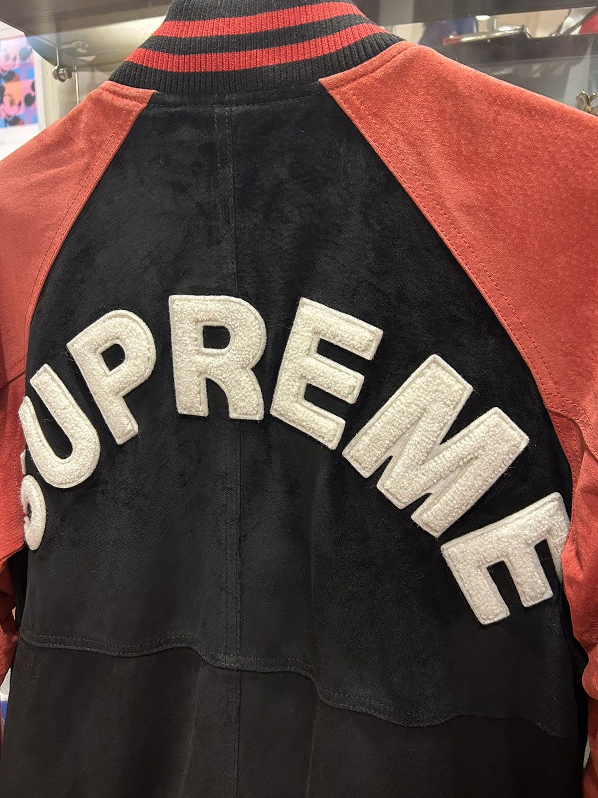 Supreme Supreme Suede Varsity Jacket Size US S / EU 44-46 / 1 - 3 Thumbnail