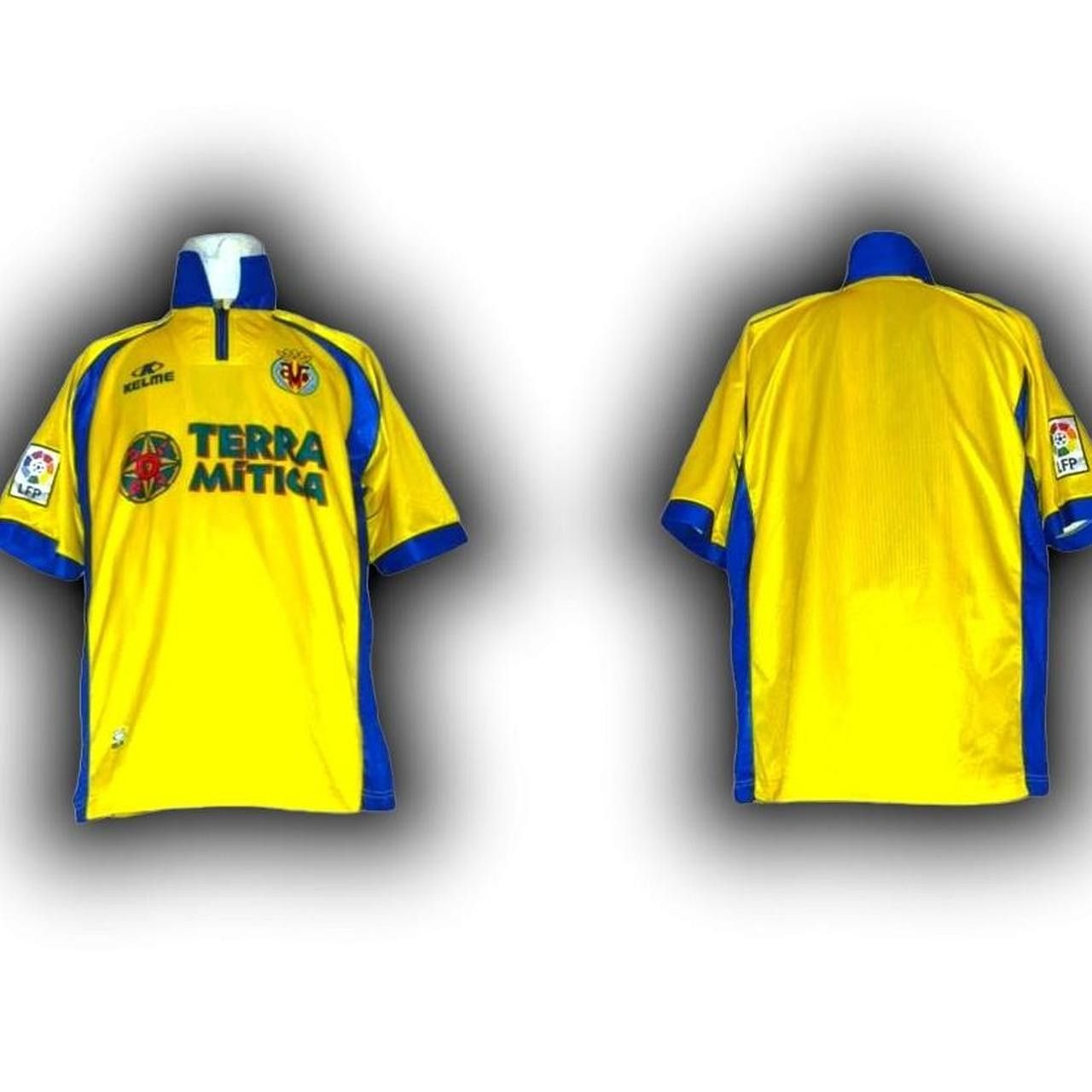 Other Cf Villarreal Spain 1999 2000 Home Shirt Jersey Size US XL / EU 56 / 4 - 2 Thumbnail