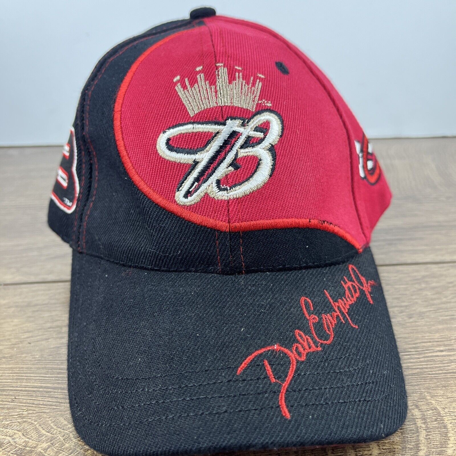 Budweiser Budweiser Racing Hat Dale Earnhardt 8 Red Hat Adjustable Adu Size ONE SIZE - 3 Thumbnail
