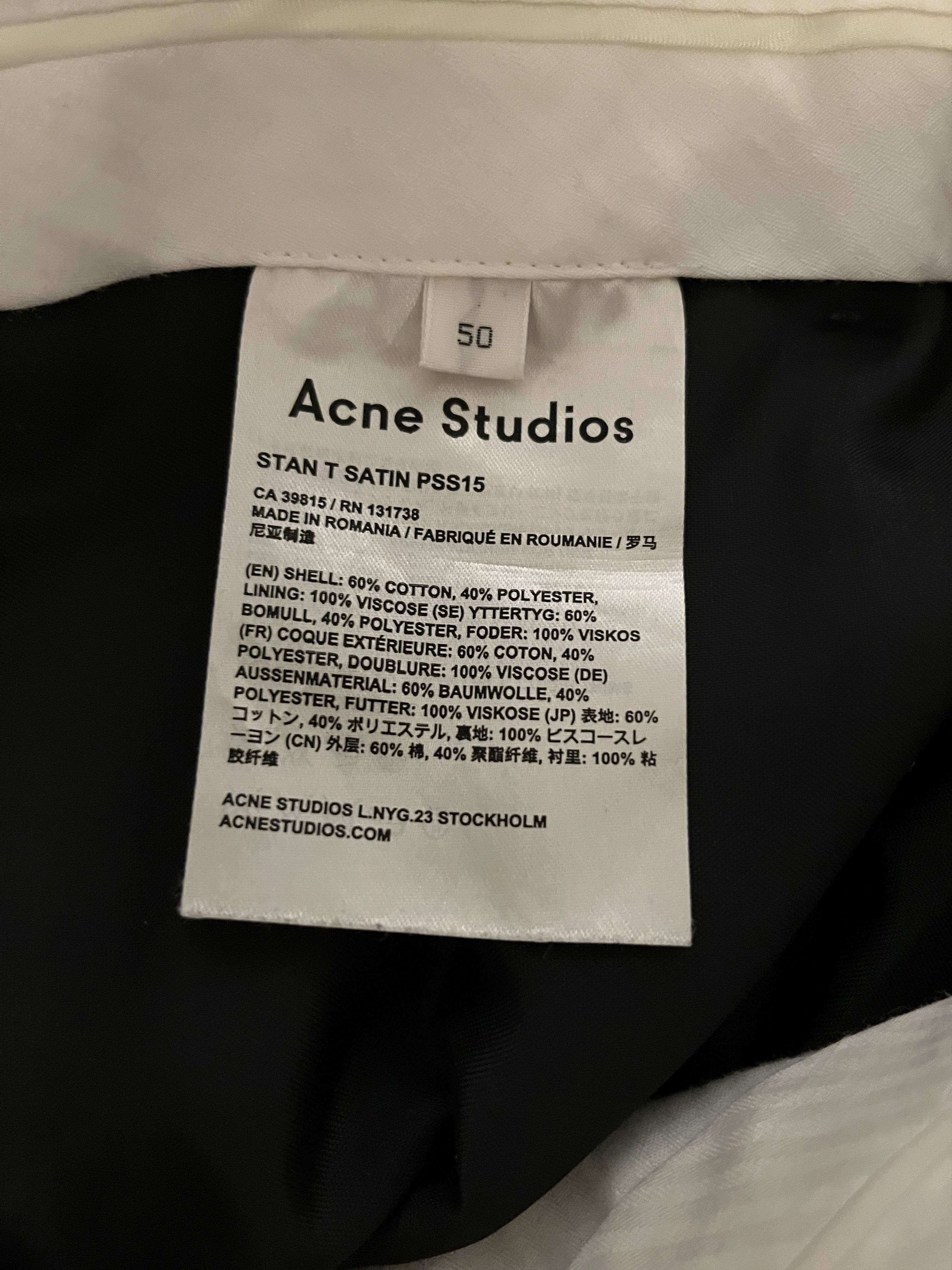 Acne Studios Acne Studios Blue Pants Size US 33 - 2 Thumbnail