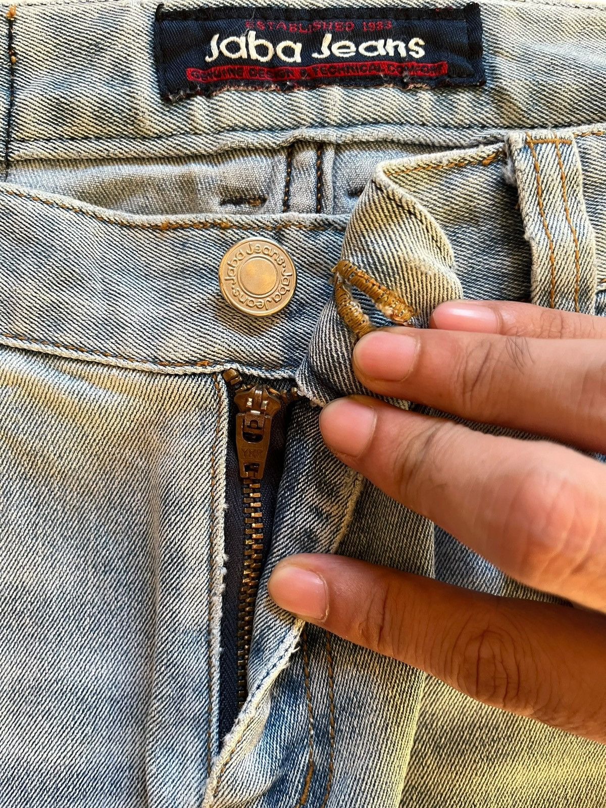Japanese Brand SALES 🔥 Vintage Japanese Brand Blue Wash Flare Jeans Size 29" - 3 Thumbnail