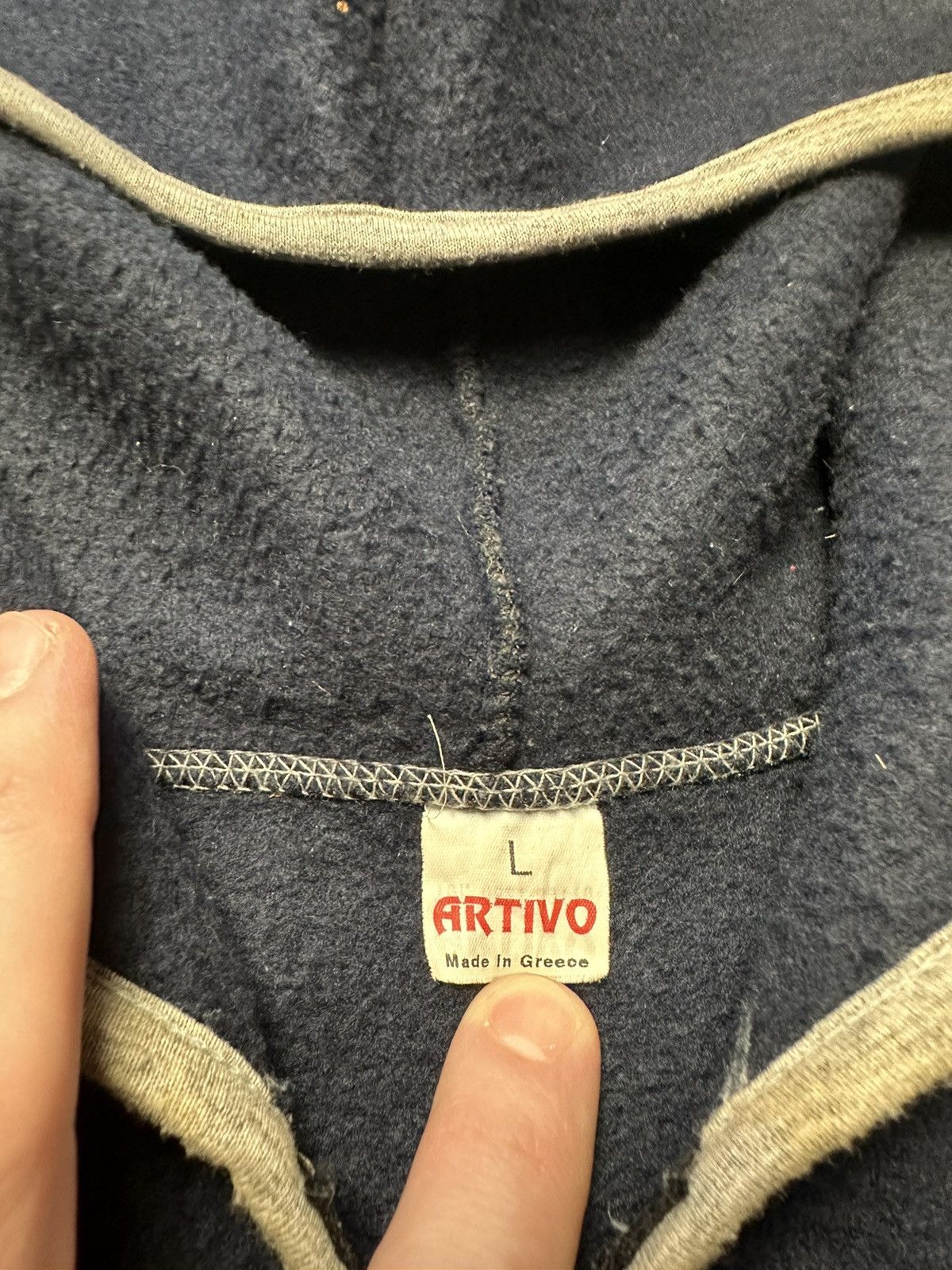 Nike × Vintage Vintage Nike fleece zip hoodie size L logo Size US L / EU 52-54 / 3 - 5 Thumbnail