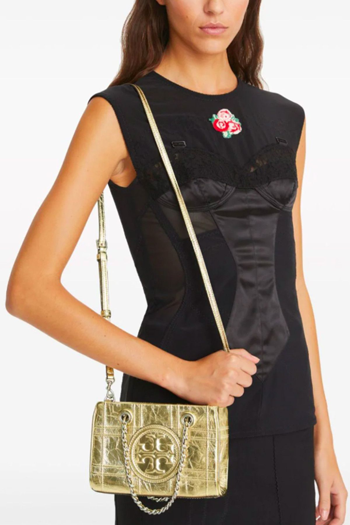 Tory Burch o1s22i1n1024 Size: OS / Fleming Mini Bag in Gold Size ONE SIZE - 2 Thumbnail