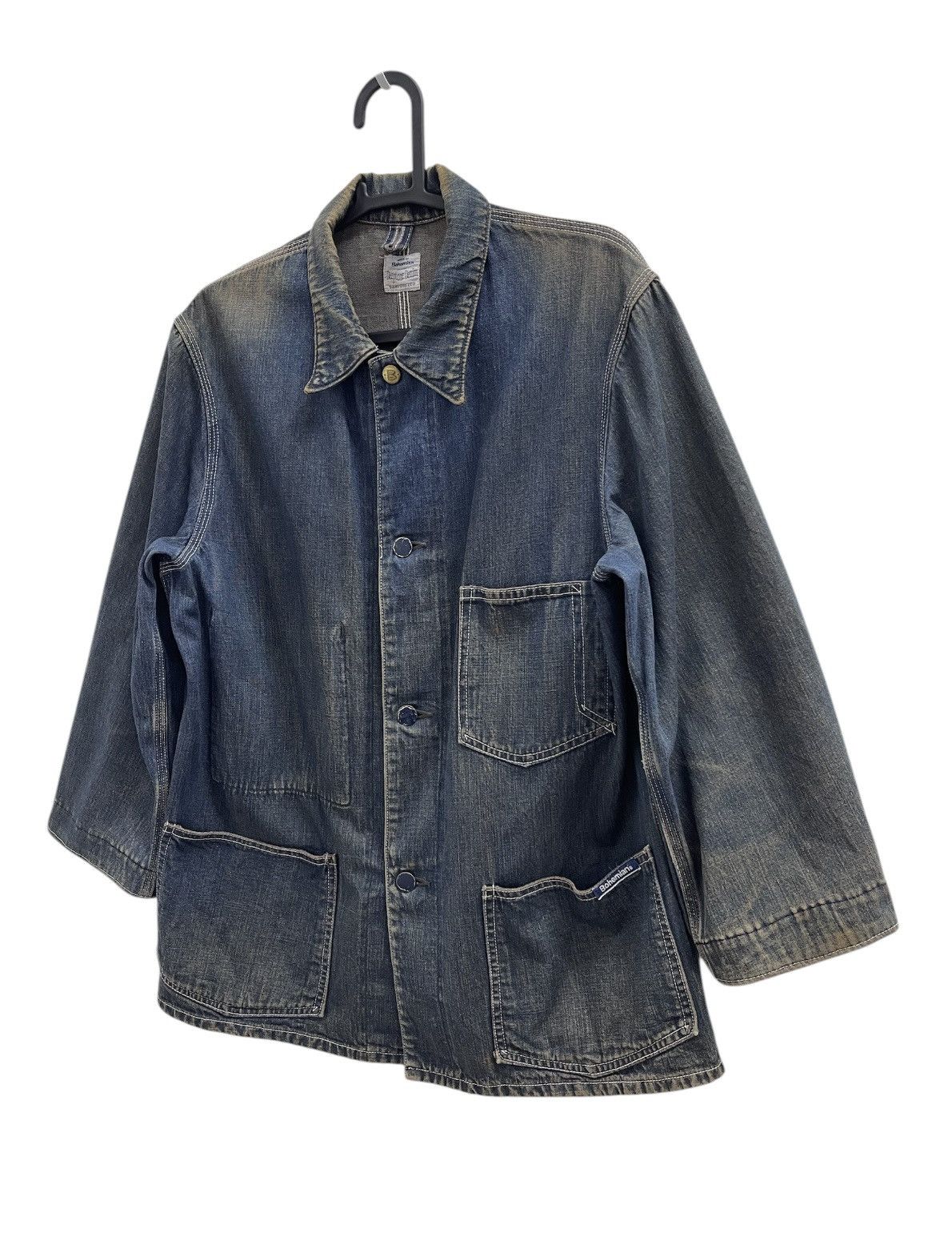 Japanese Brand Bohemian's Deeptone Denim Jacket Size US S / EU 44-46 / 1 - 4 Thumbnail