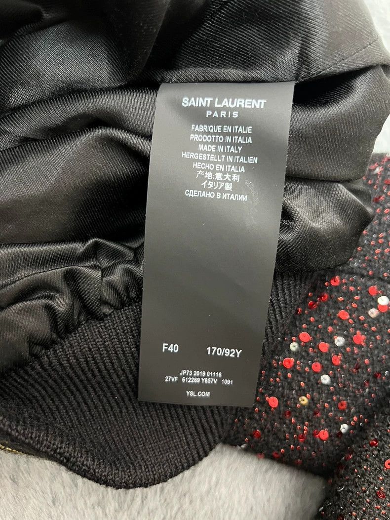 Saint Laurent Paris Saint Laurent Paris Spring/Summer 20 Colored Scaly Wool Te Size S / US 4 / IT 40 - 6 Thumbnail