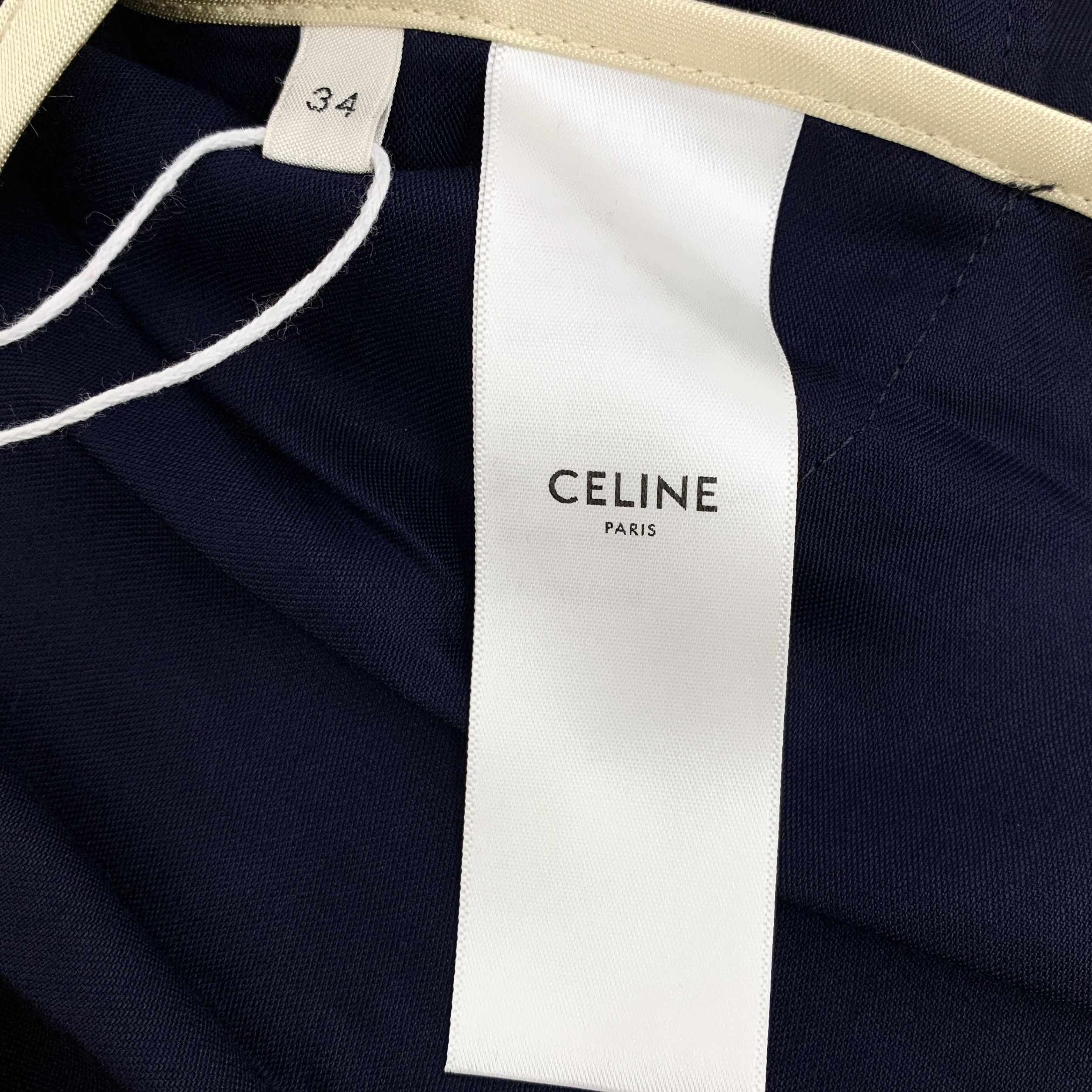 Celine Celine Drawstring Shorts Blue Trim (34) Size 24" / US 00 / IT 34 - 6 Thumbnail