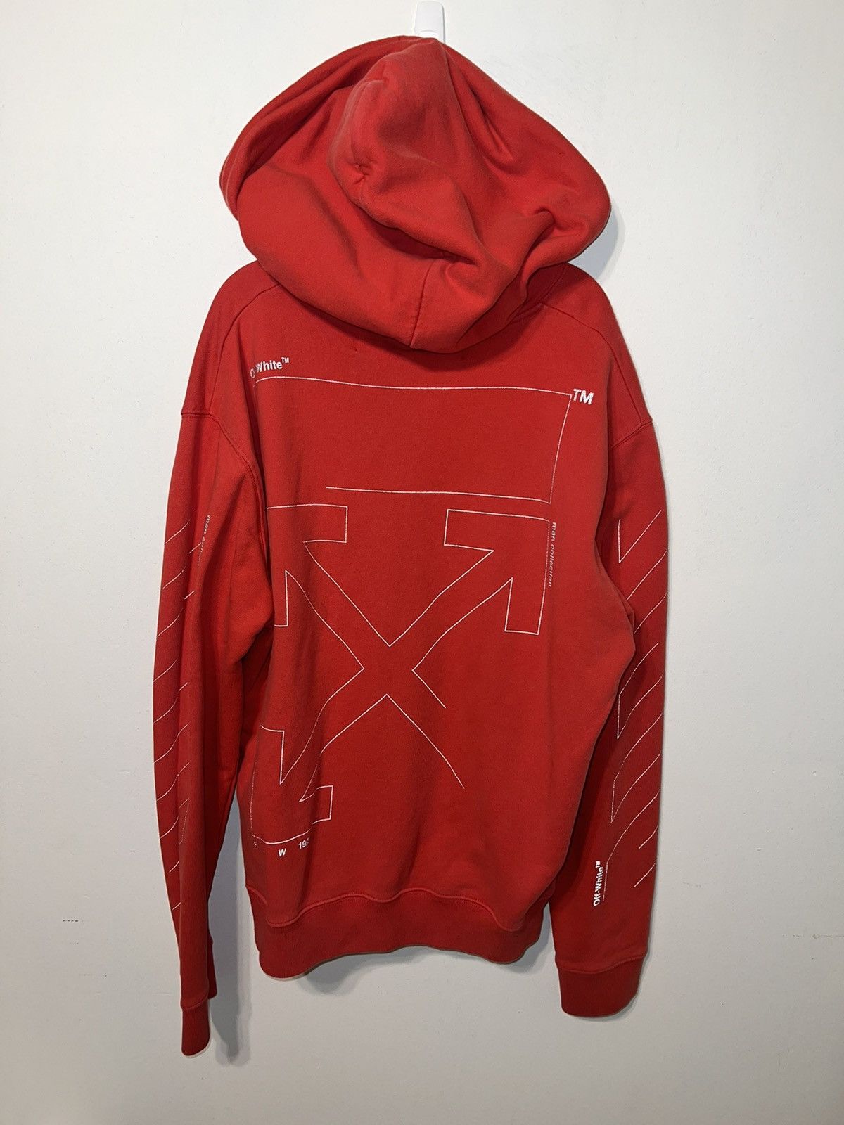 Off-White Red off white reflective XL hoodie Size US XL / EU 56 / 4 - 4 Thumbnail