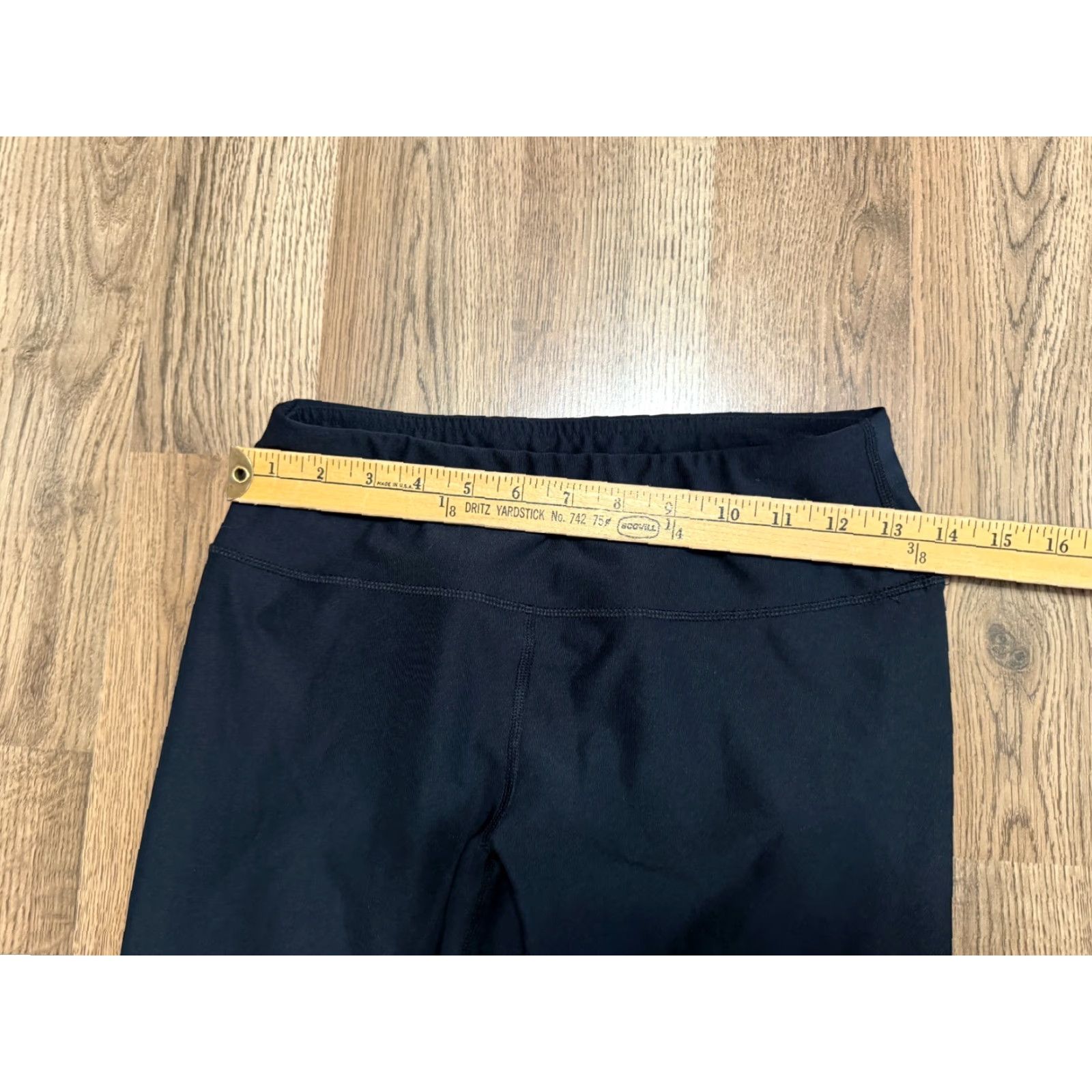 Vintage Maurices Pants Women's Medium Black Leggings Capris Pull On Size 32" / US 10 / IT 46 - 5 Thumbnail