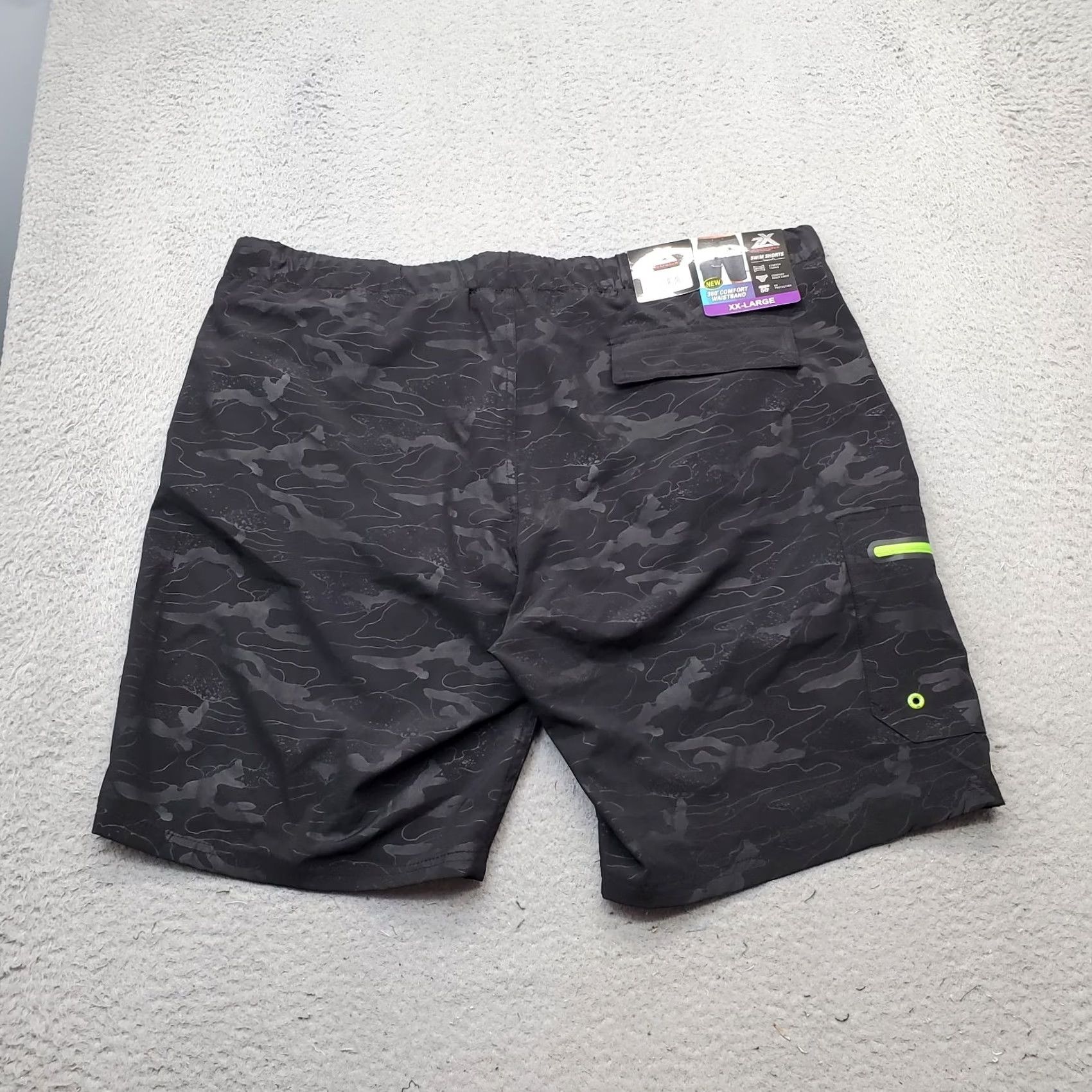 ZeroXposur Nike ZeroXposur Swimwear Shorts Mens 2XL Multi Camouflage Comfort UPF 50+ Stretch Waistband Trunks Mens Body of Water Outdoor Camouflage: 2XL Women? Size US 39 - 2 Thumbnail